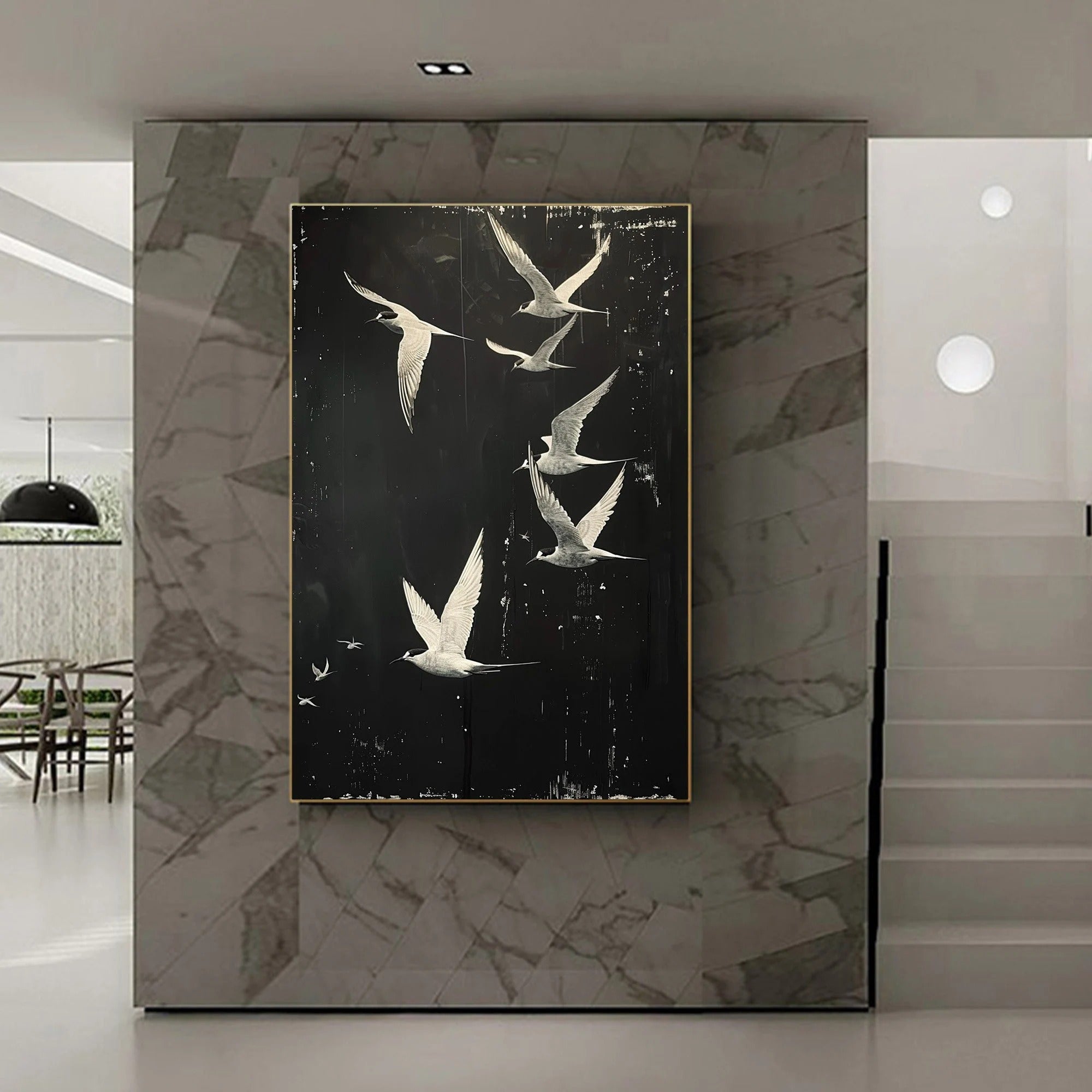 The Free Spirits - Large Textured Painting