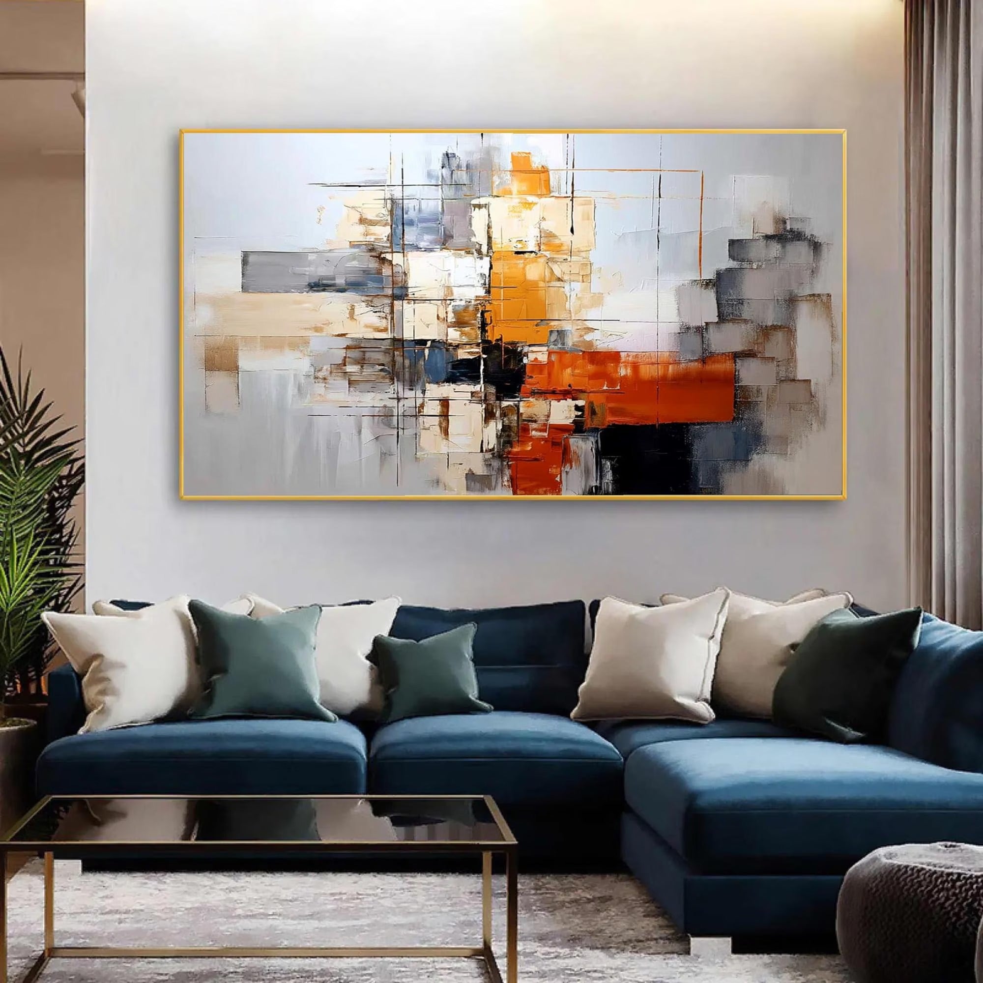Quiet Joy - Large Abstract Textured Painting