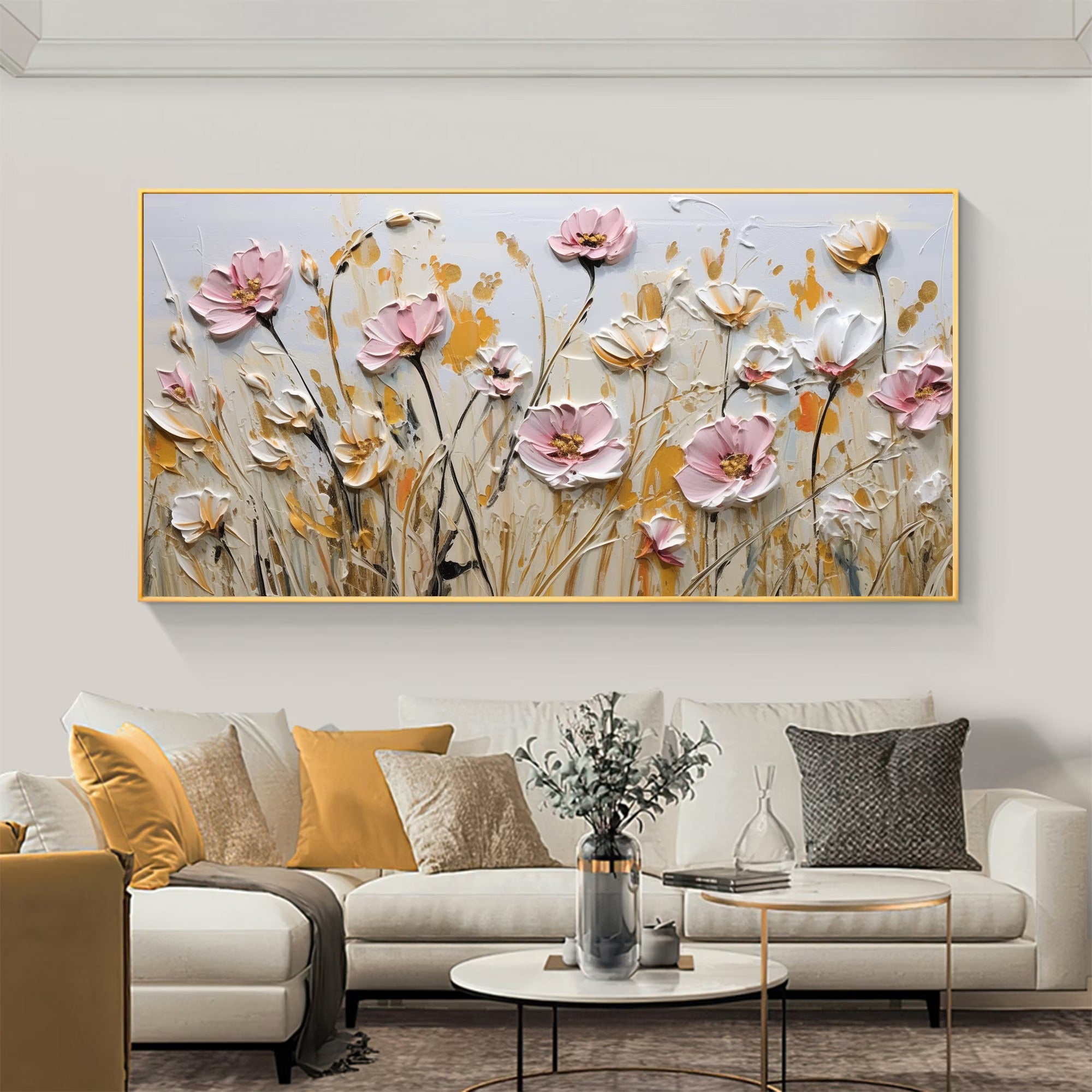 The Wildflower's Dance - Large Textured Painting