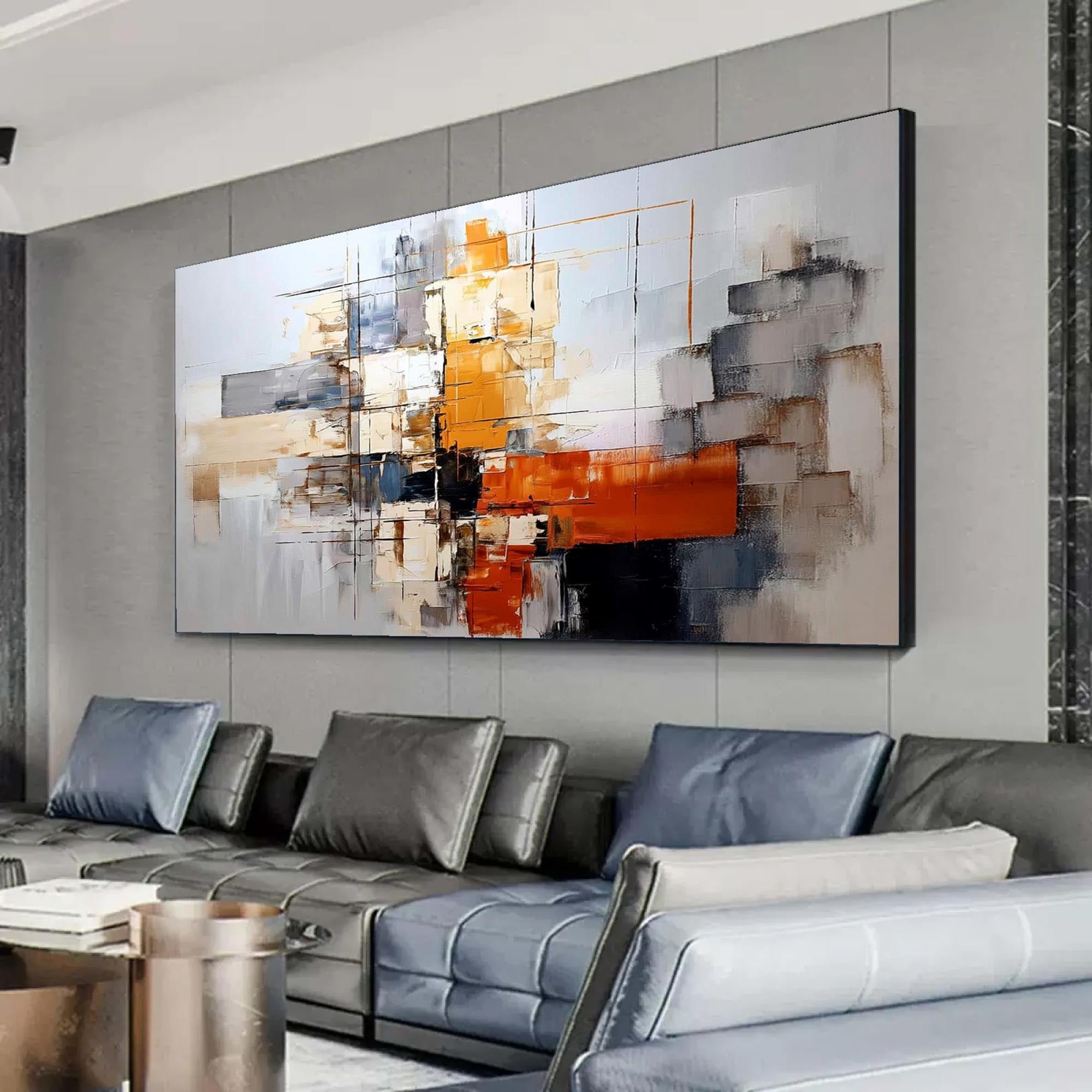 Quiet Joy - Large Abstract Textured Painting