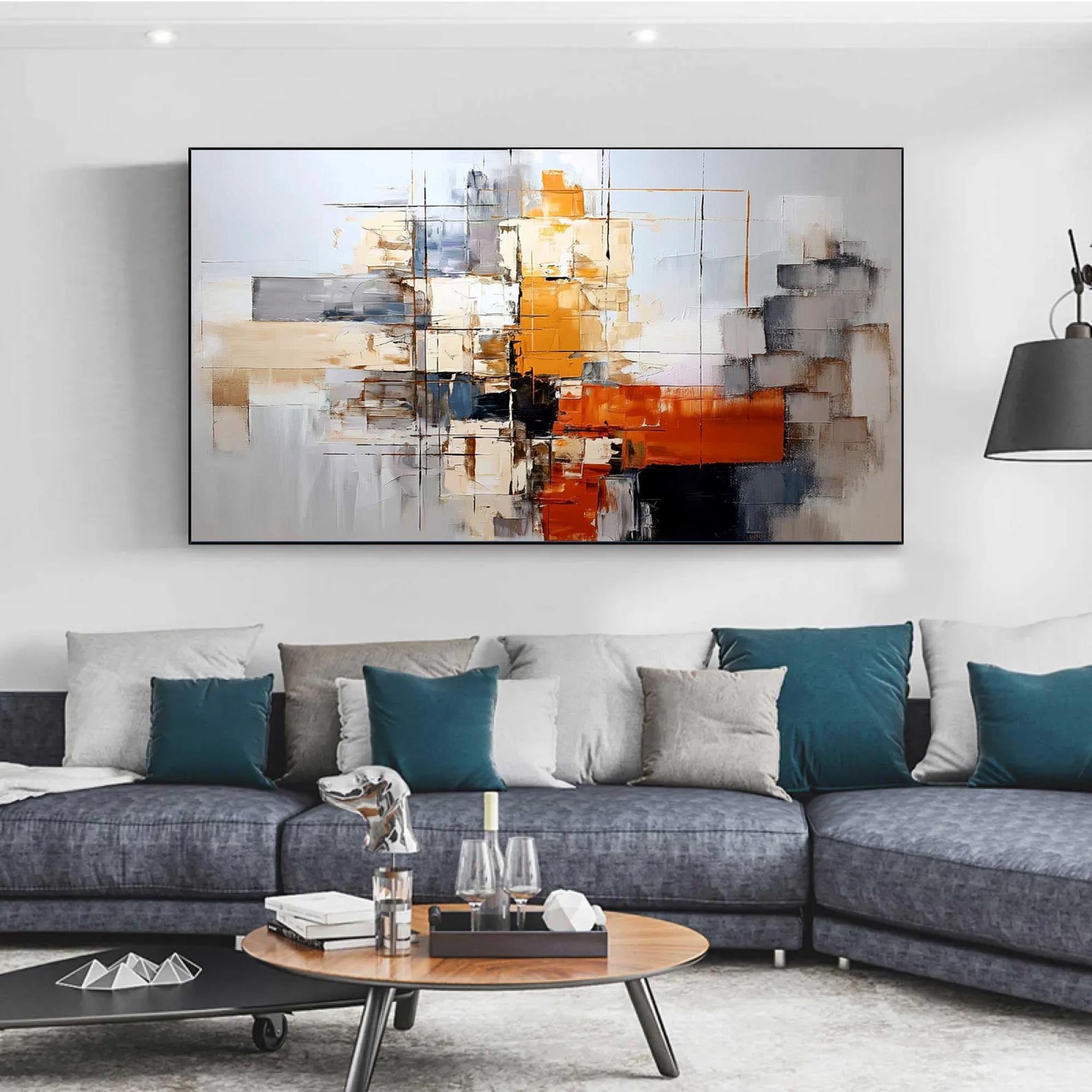 Quiet Joy - Large Abstract Textured Painting
