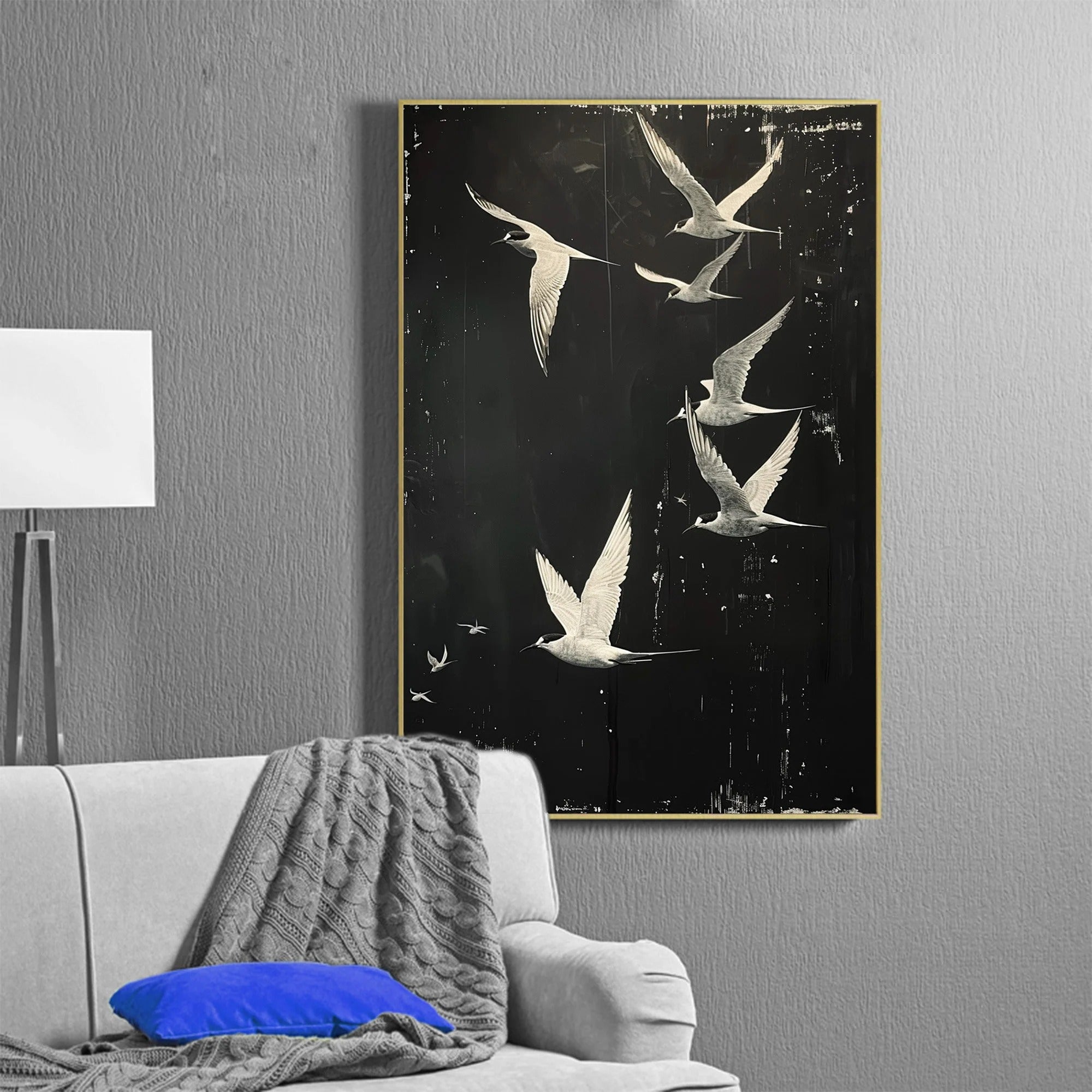 The Free Spirits - Large Textured Painting