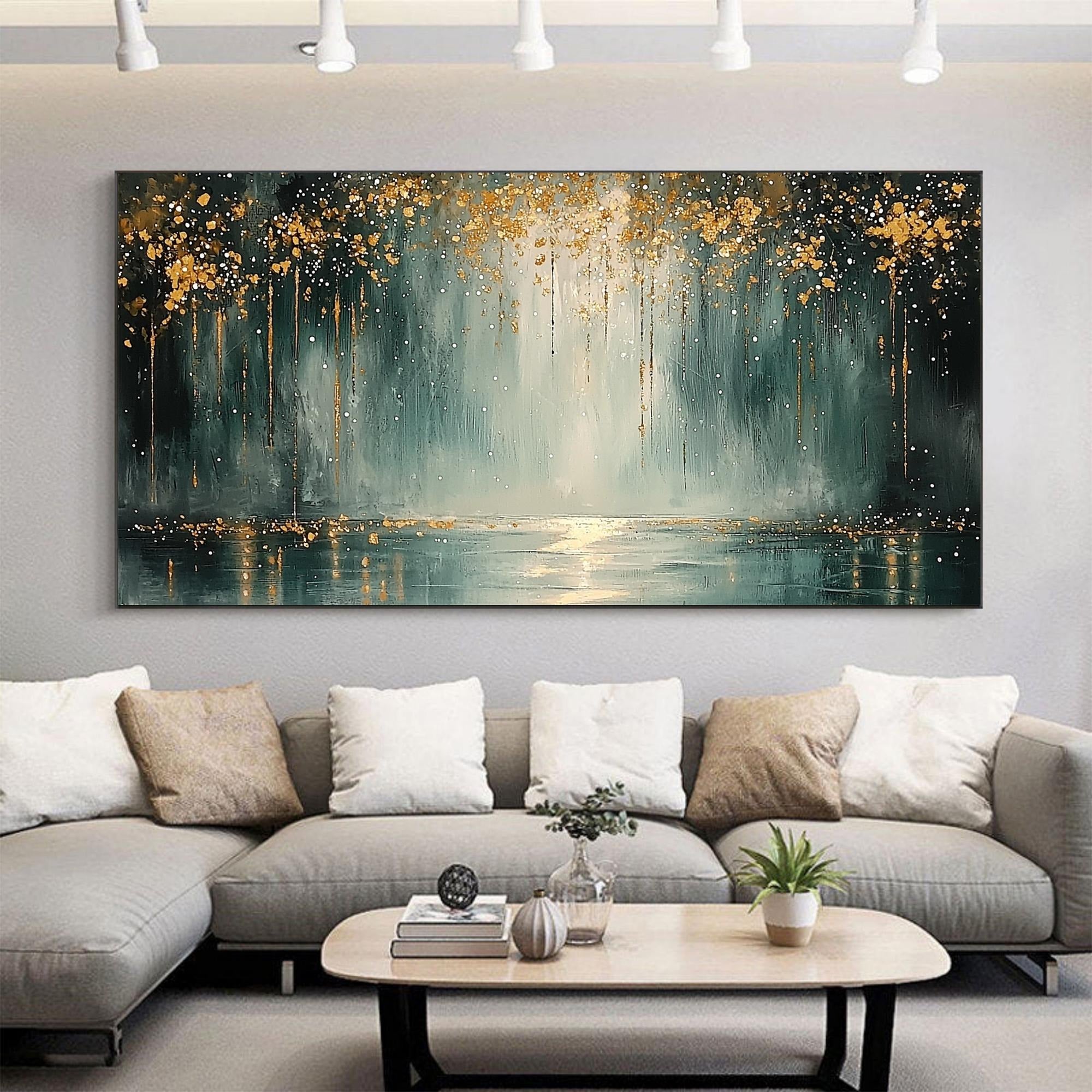 Depth - Large Textured Painting