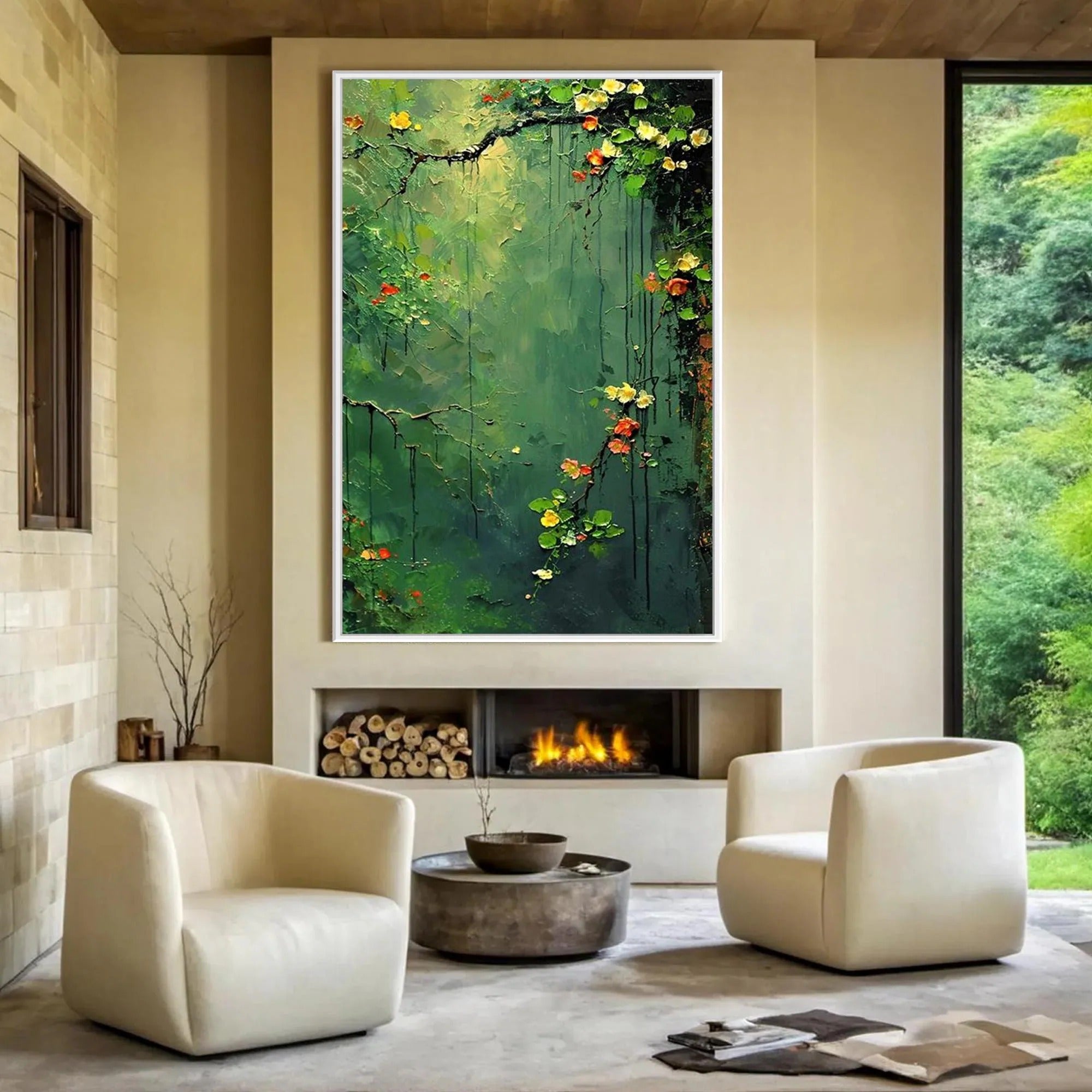 The Silent Sentinel - Large Textured Painting