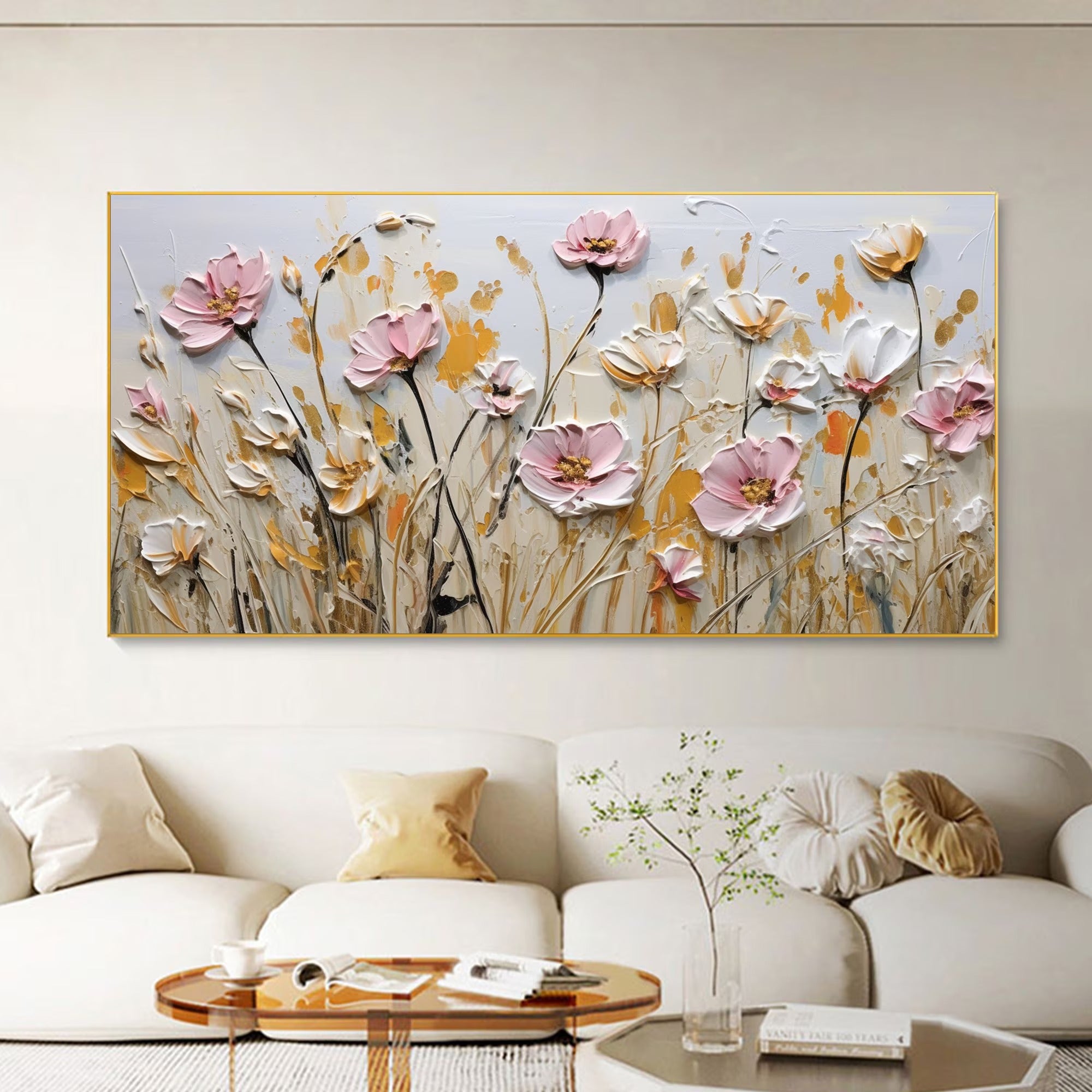 The Wildflower's Dance - Large Textured Painting