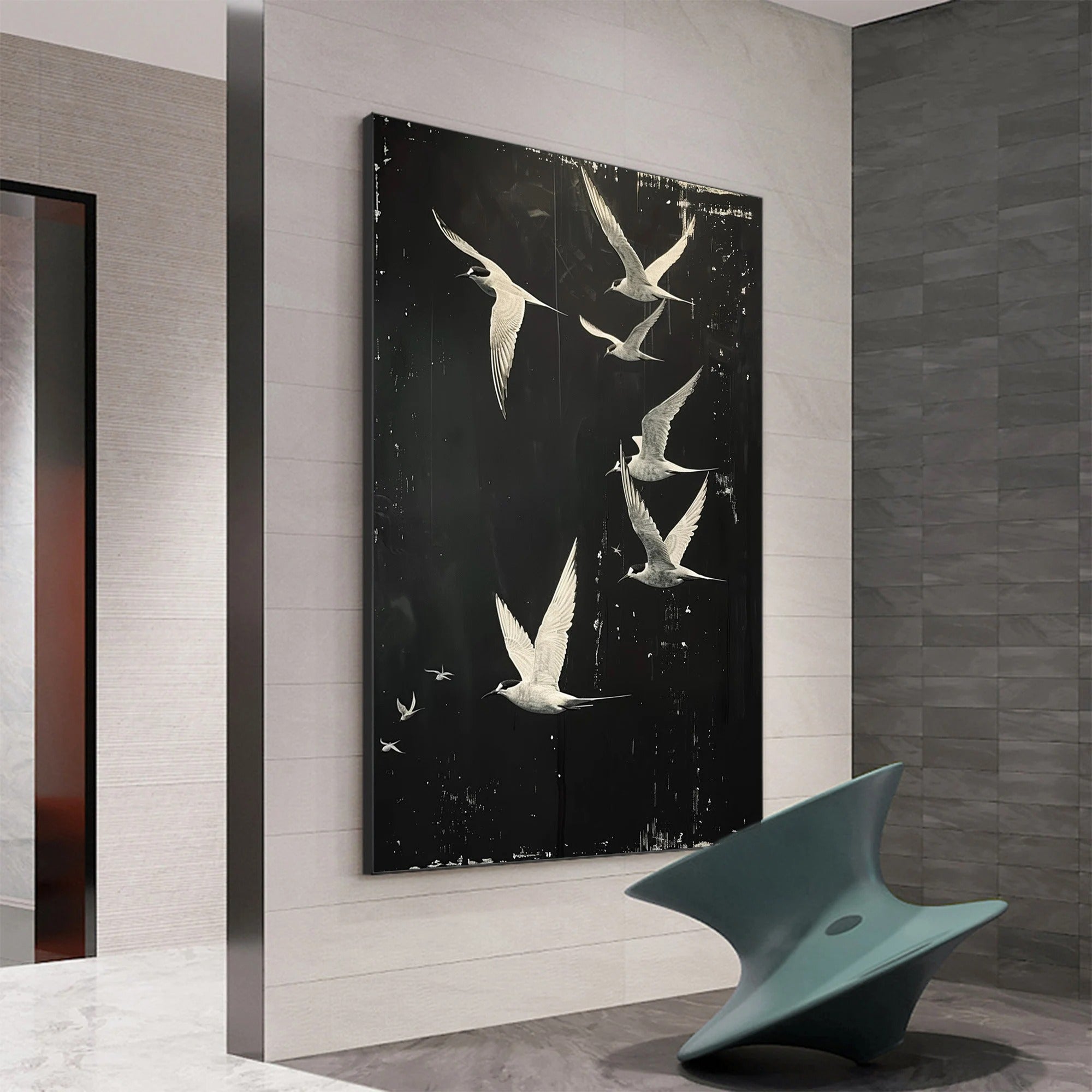 The Free Spirits - Large Textured Painting