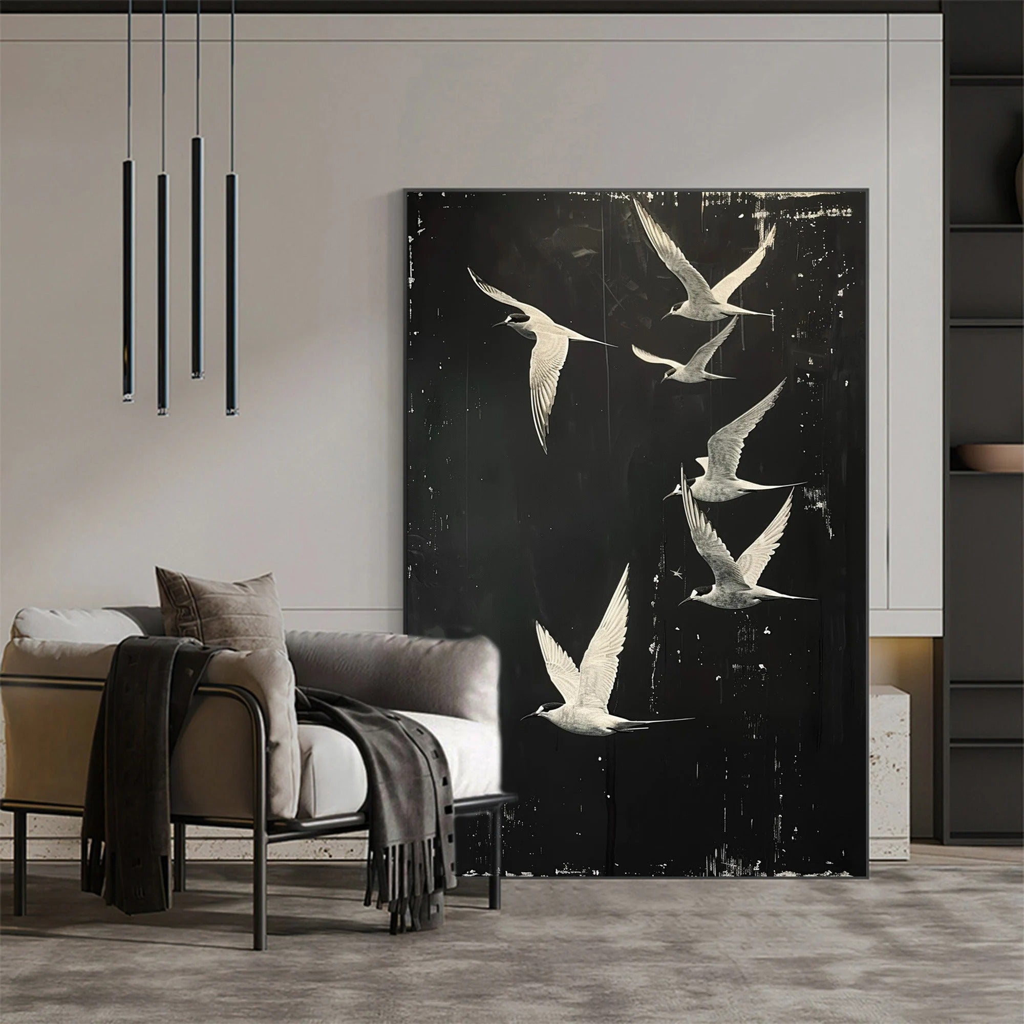 The Free Spirits - Large Textured Painting