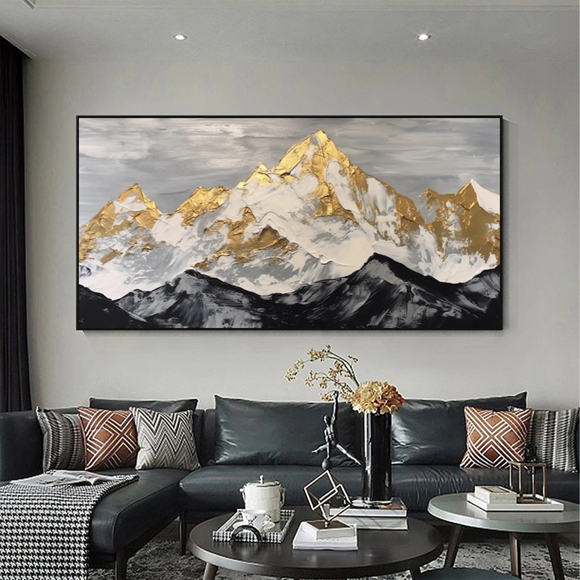 Peak - Large Textured Painting