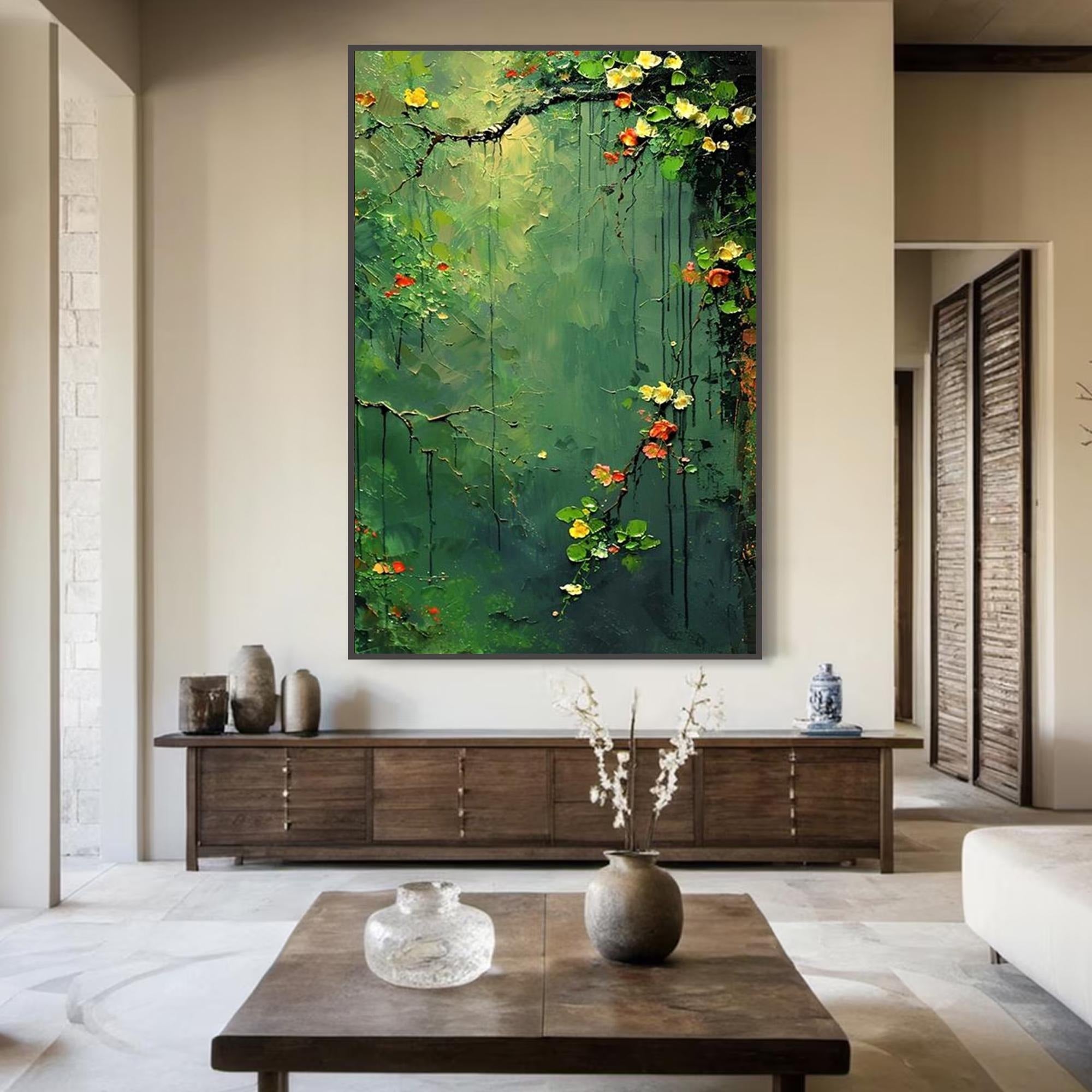 The Silent Sentinel - Large Textured Painting