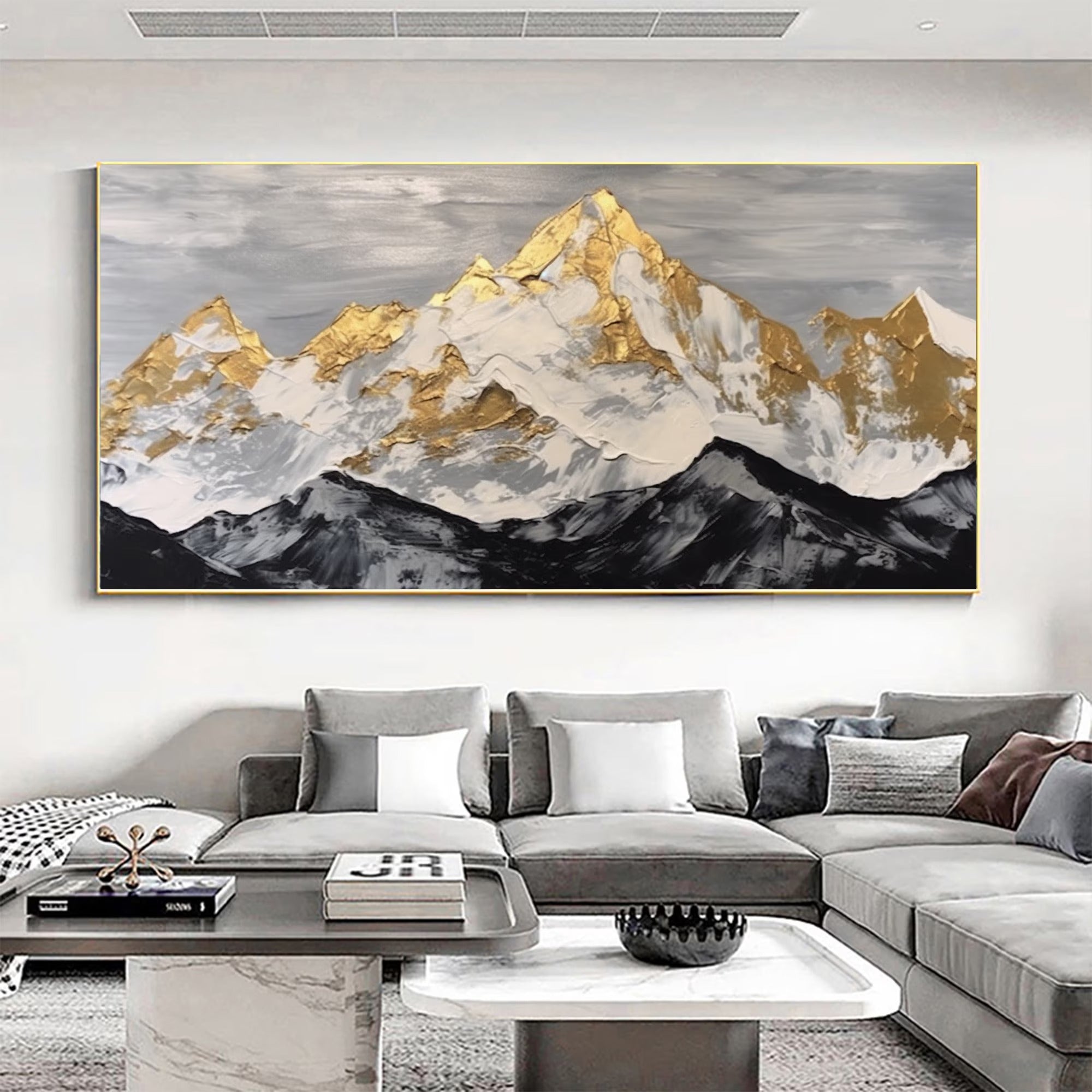 Peak - Large Textured Painting