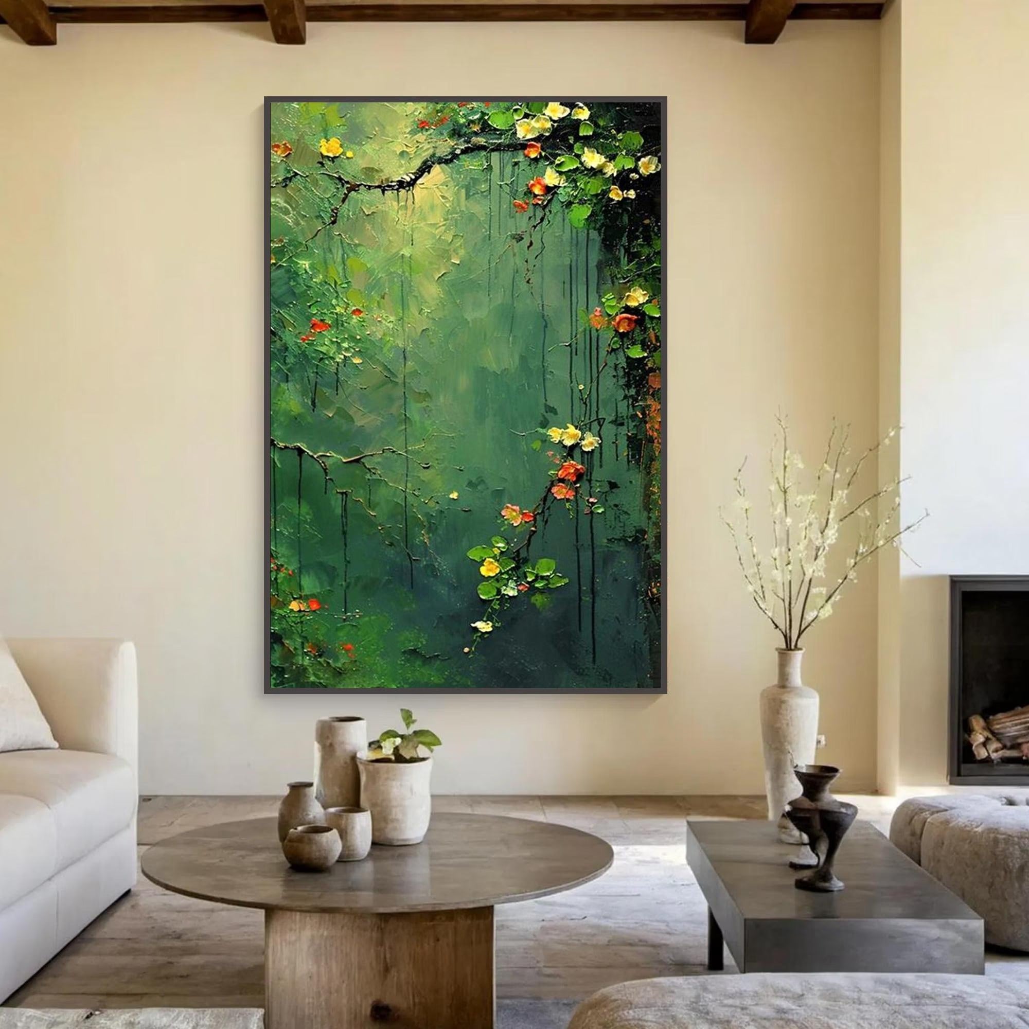 The Silent Sentinel - Large Textured Painting