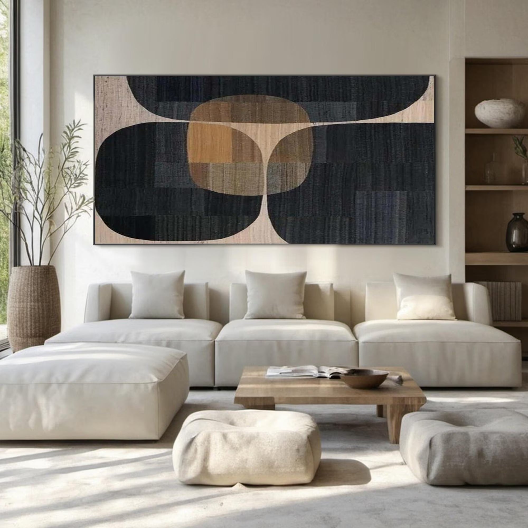 Trace - Large Abstract Textured Painting