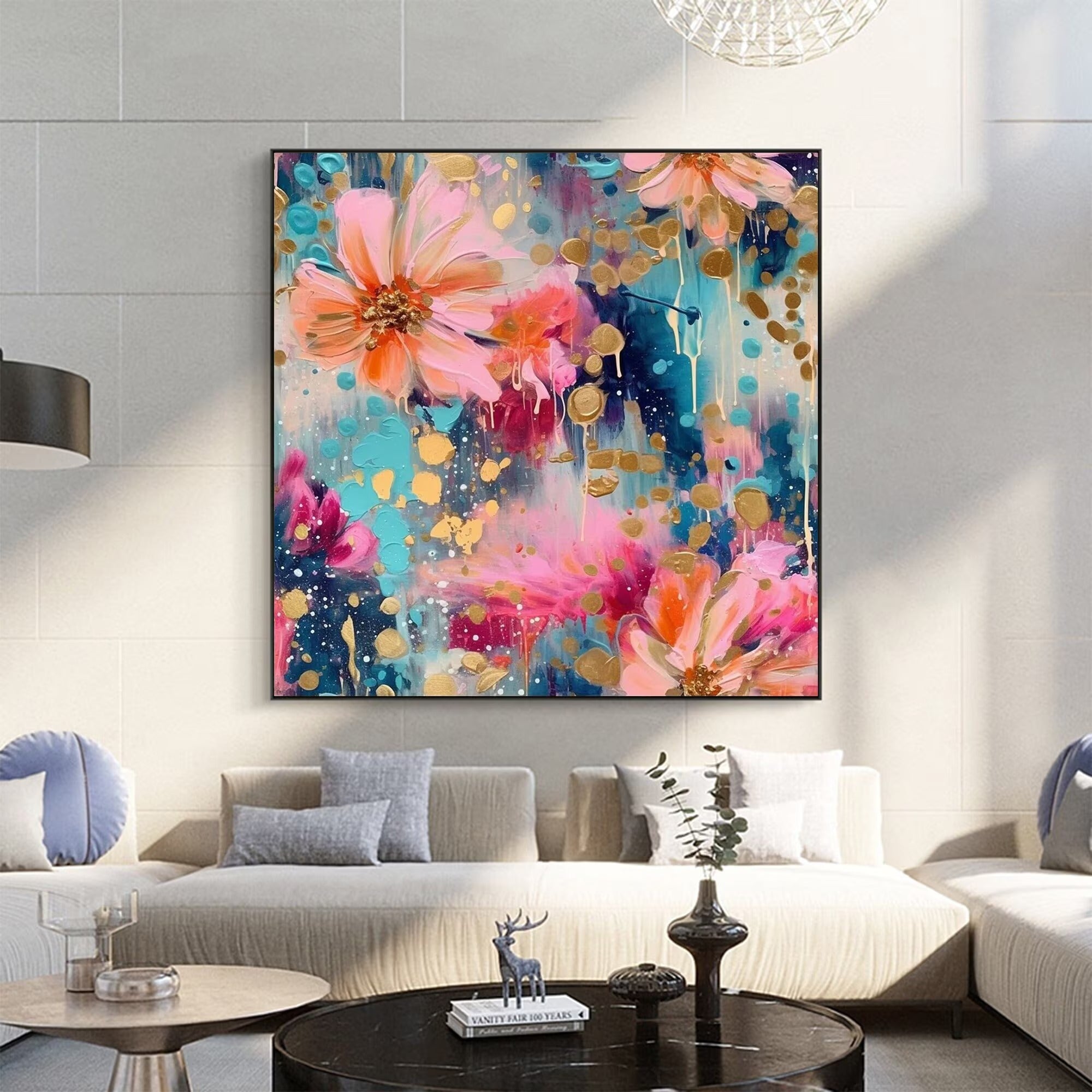 The Soft Explosion - Large Textured Painting