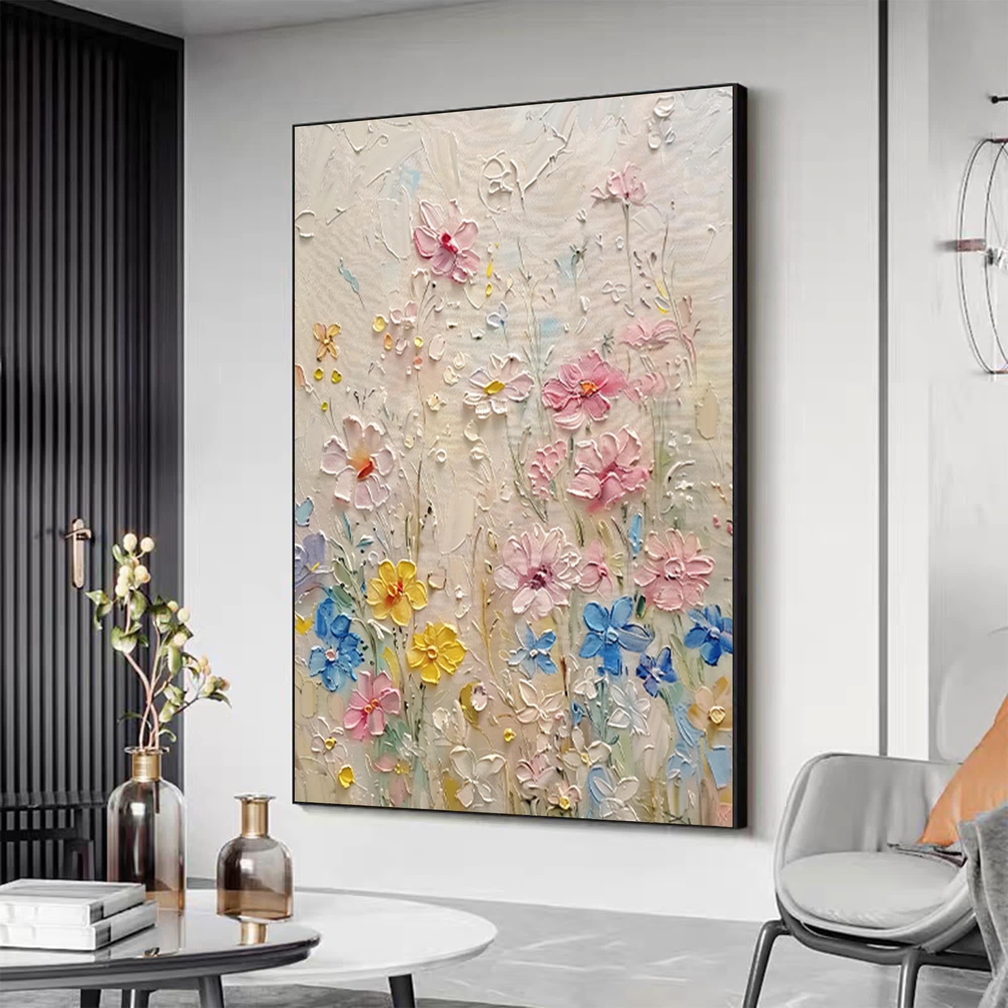 Bloom - Large Textured Painting