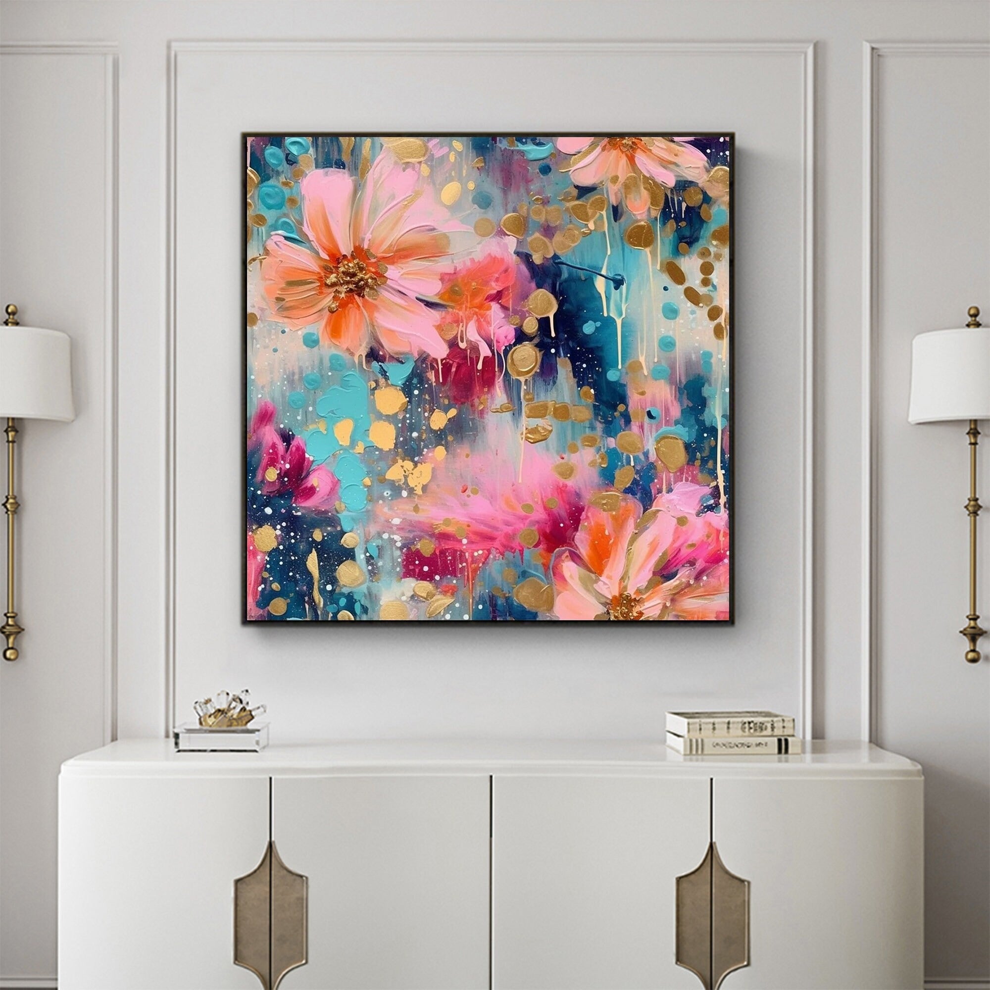 The Soft Explosion - Large Textured Painting