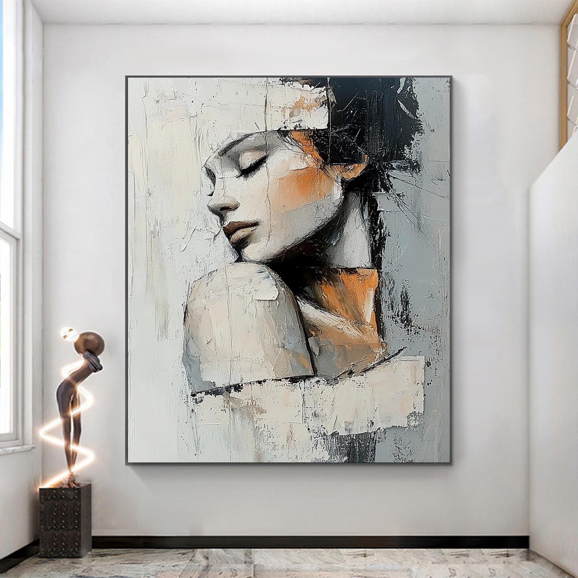 Grace - Large Textured Painting