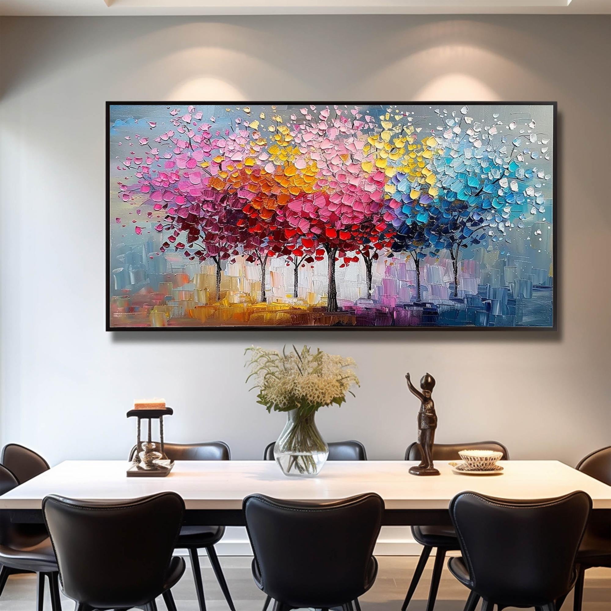 The Firework Tree - Large Textured Painting