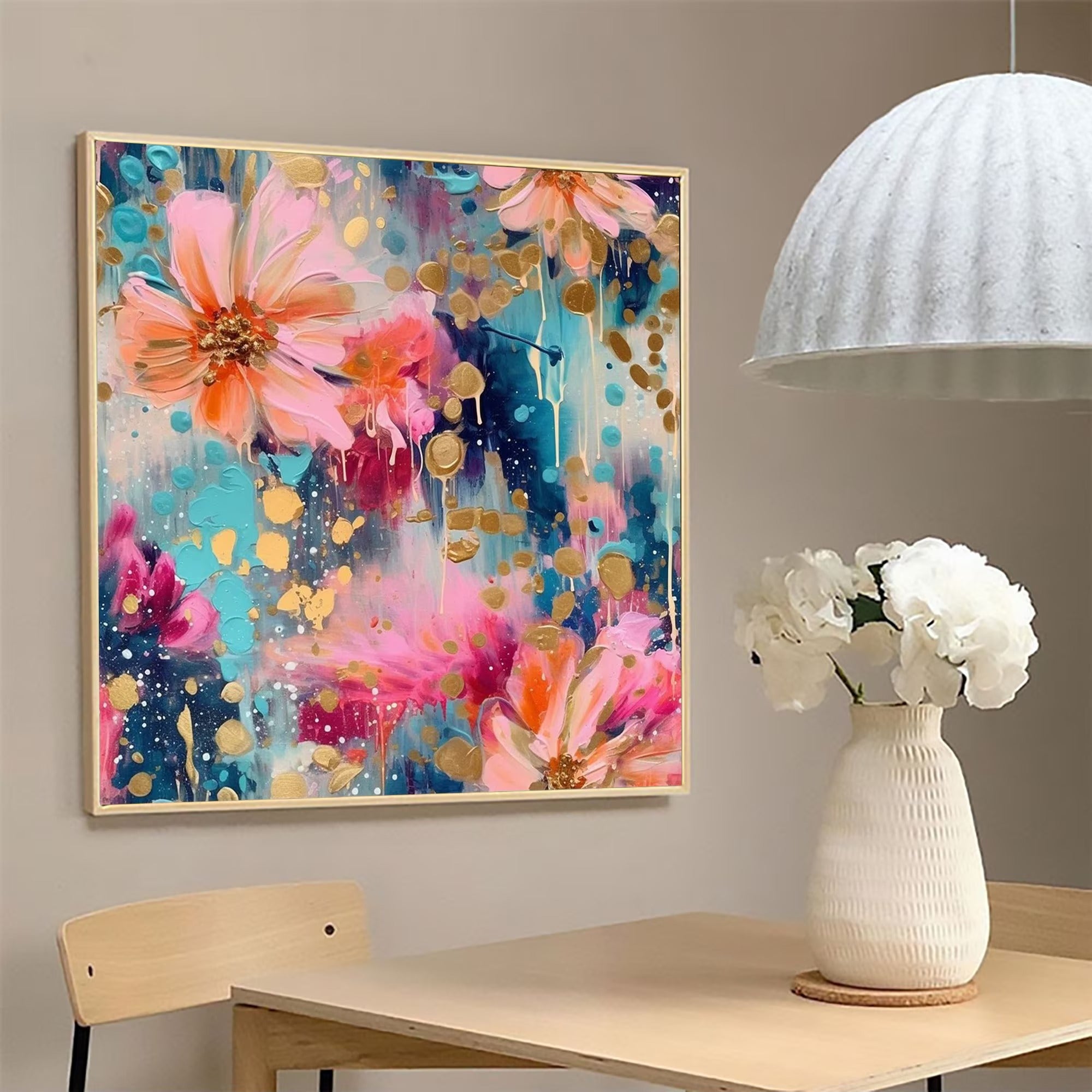 The Soft Explosion - Large Textured Painting