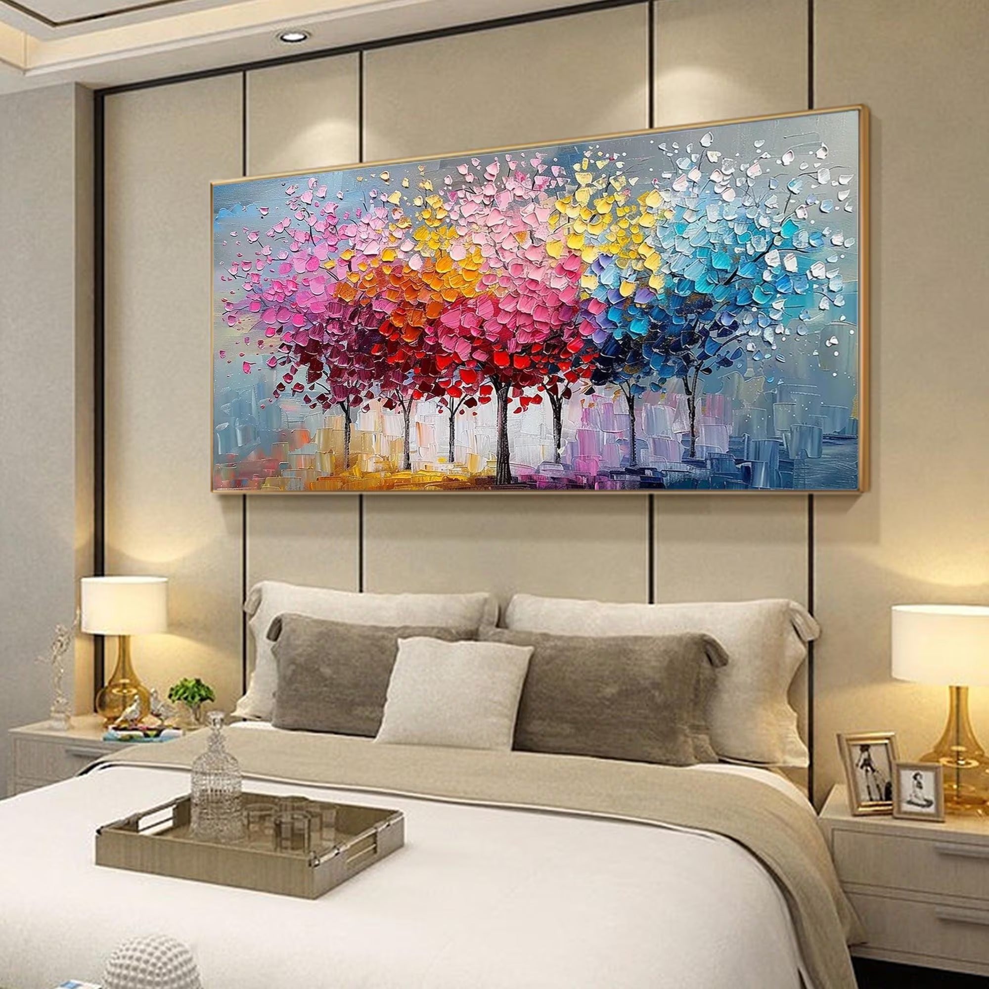 The Firework Tree - Large Textured Painting