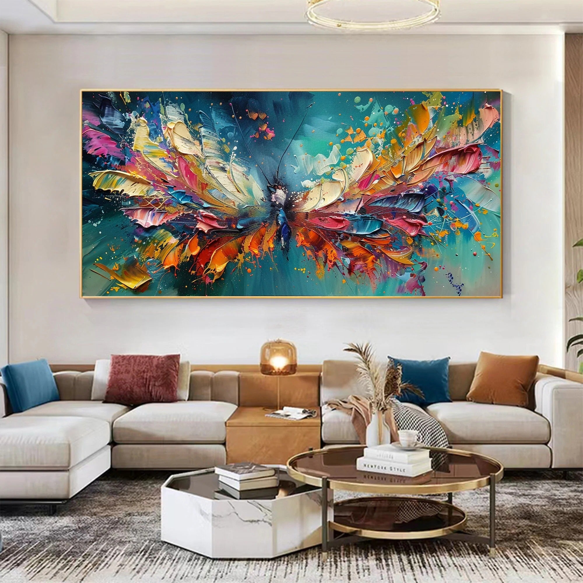 Shimmer - Large Abstract Textured Painting
