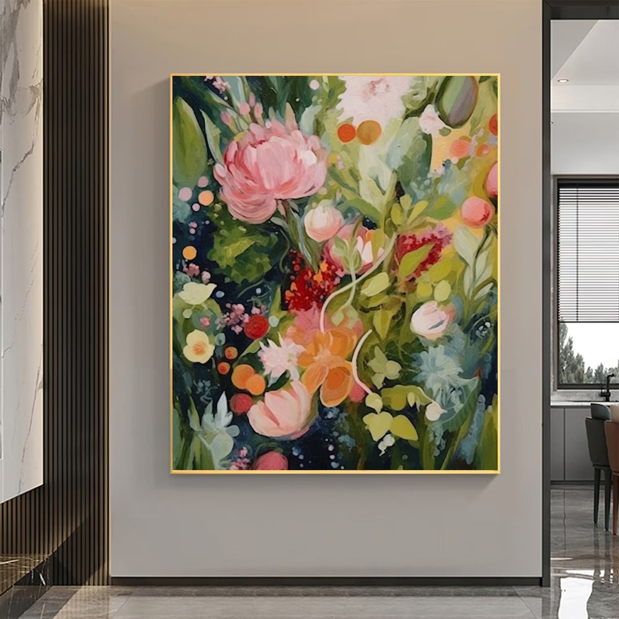 A Field of Joy - Large Textured Painting