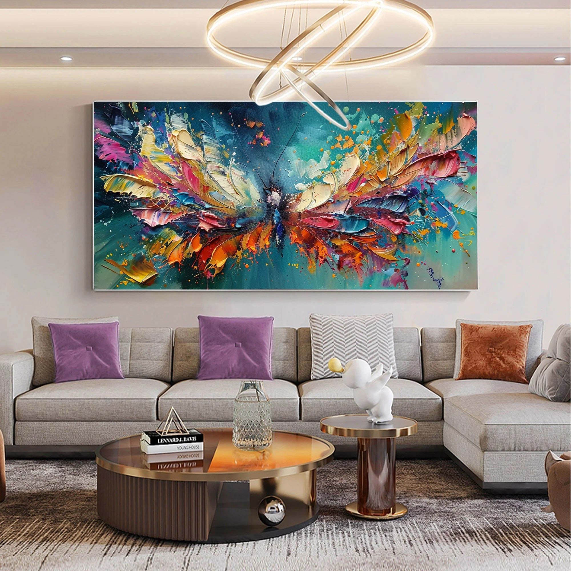 Shimmer - Large Abstract Textured Painting