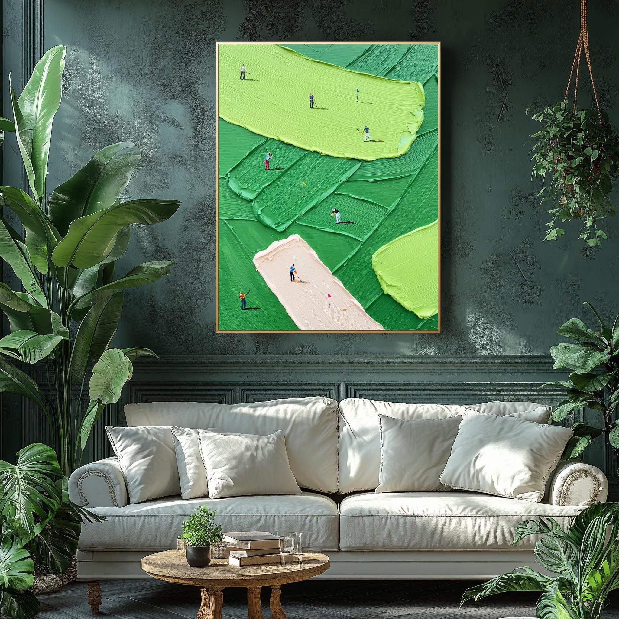 Warm Ridge - Large Abstract Textured Painting