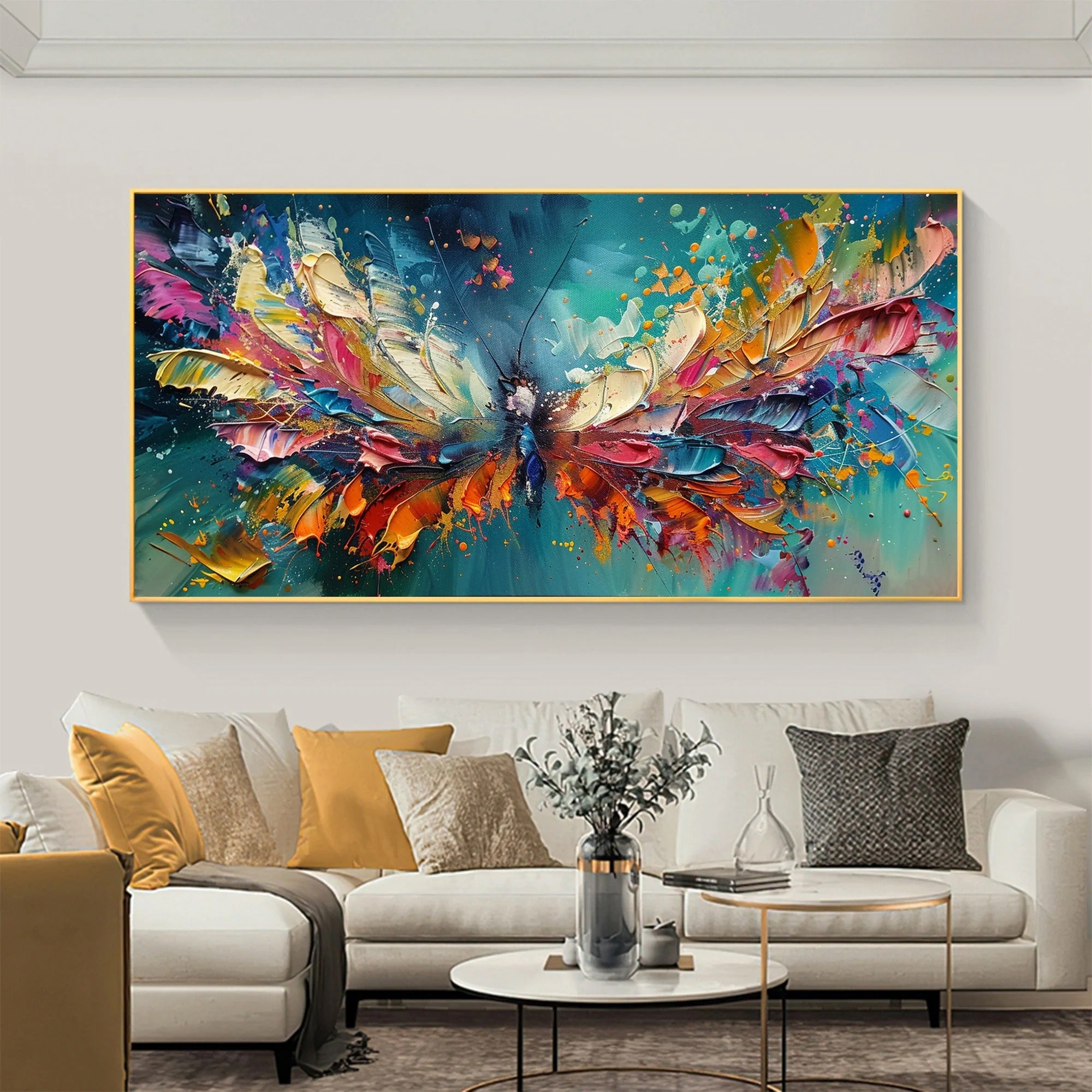 Shimmer - Large Abstract Textured Painting