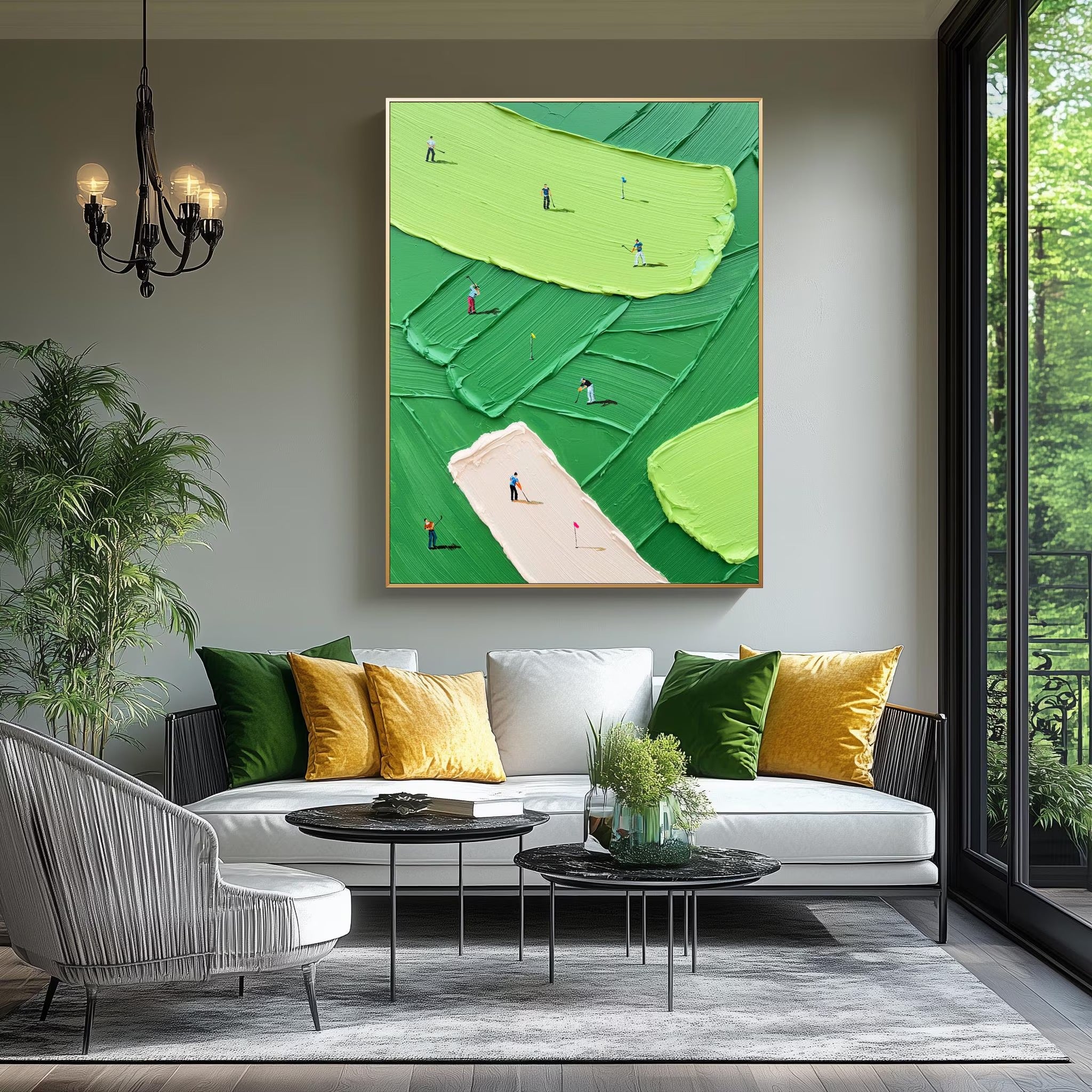 Warm Ridge - Large Abstract Textured Painting
