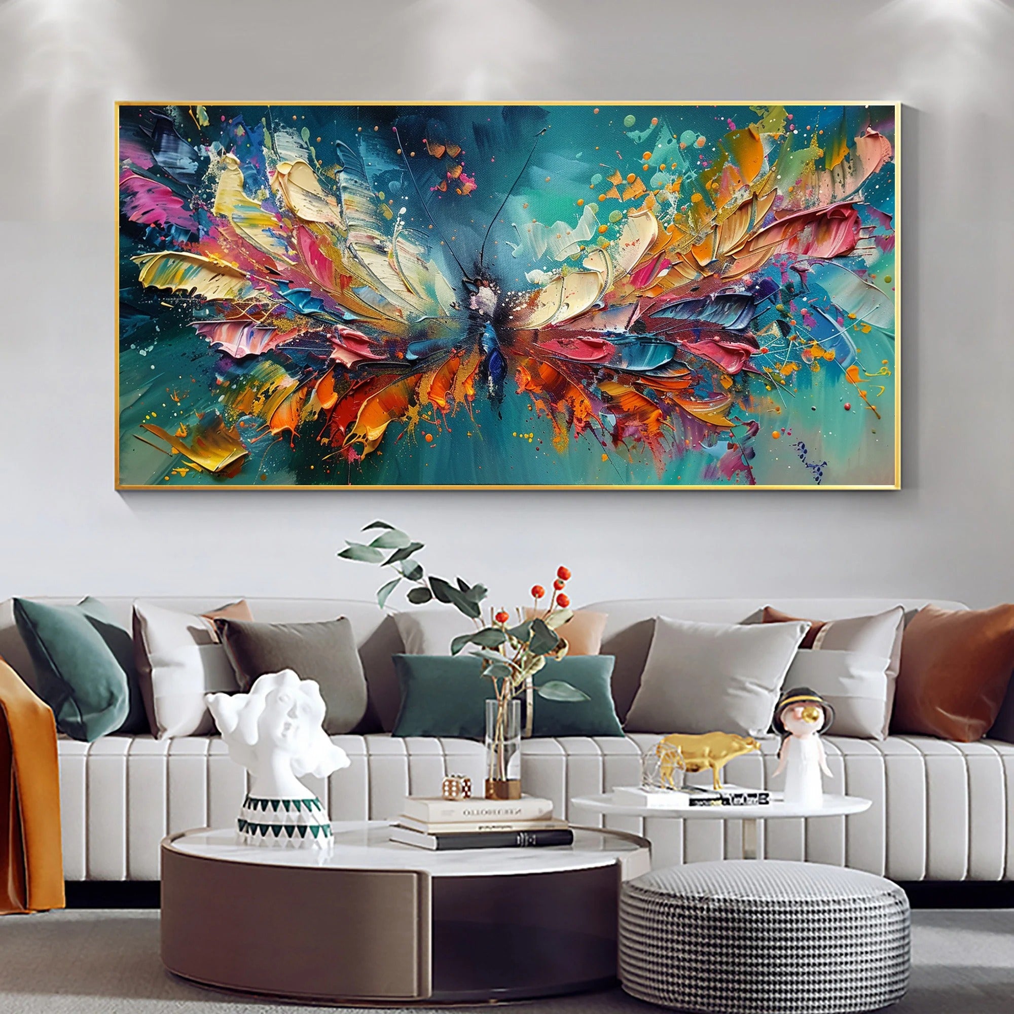 Shimmer - Large Abstract Textured Painting