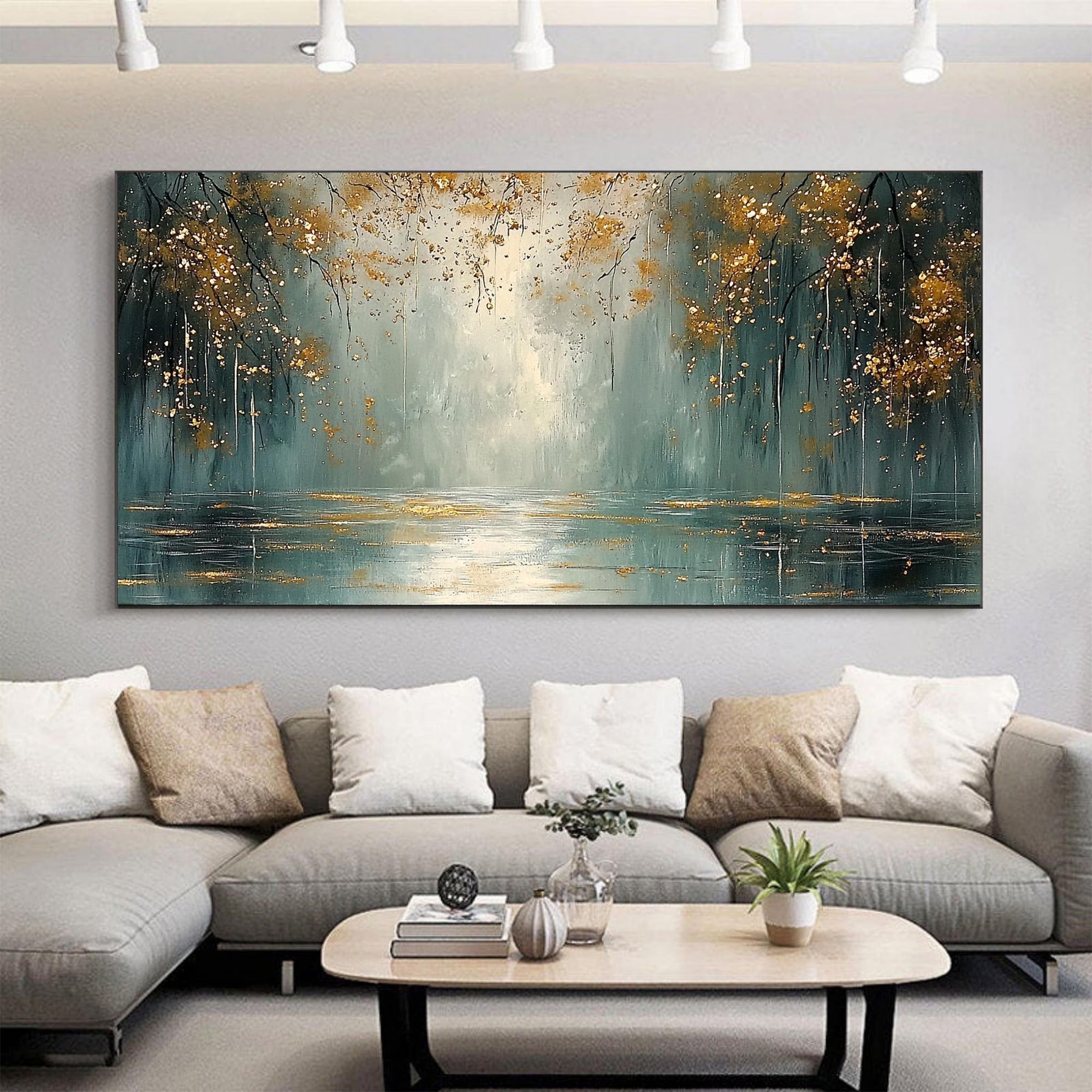 Pull - Large Textured Painting