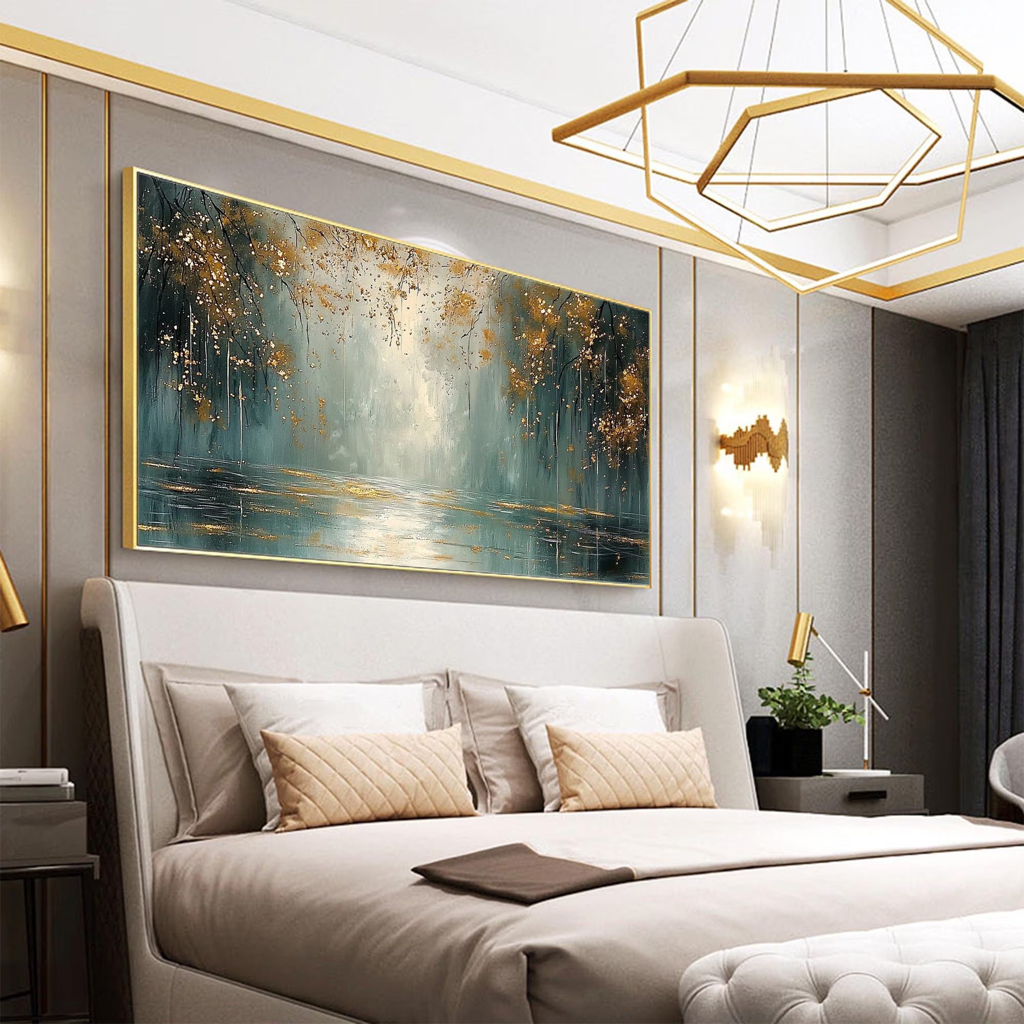 Pull - Large Textured Painting