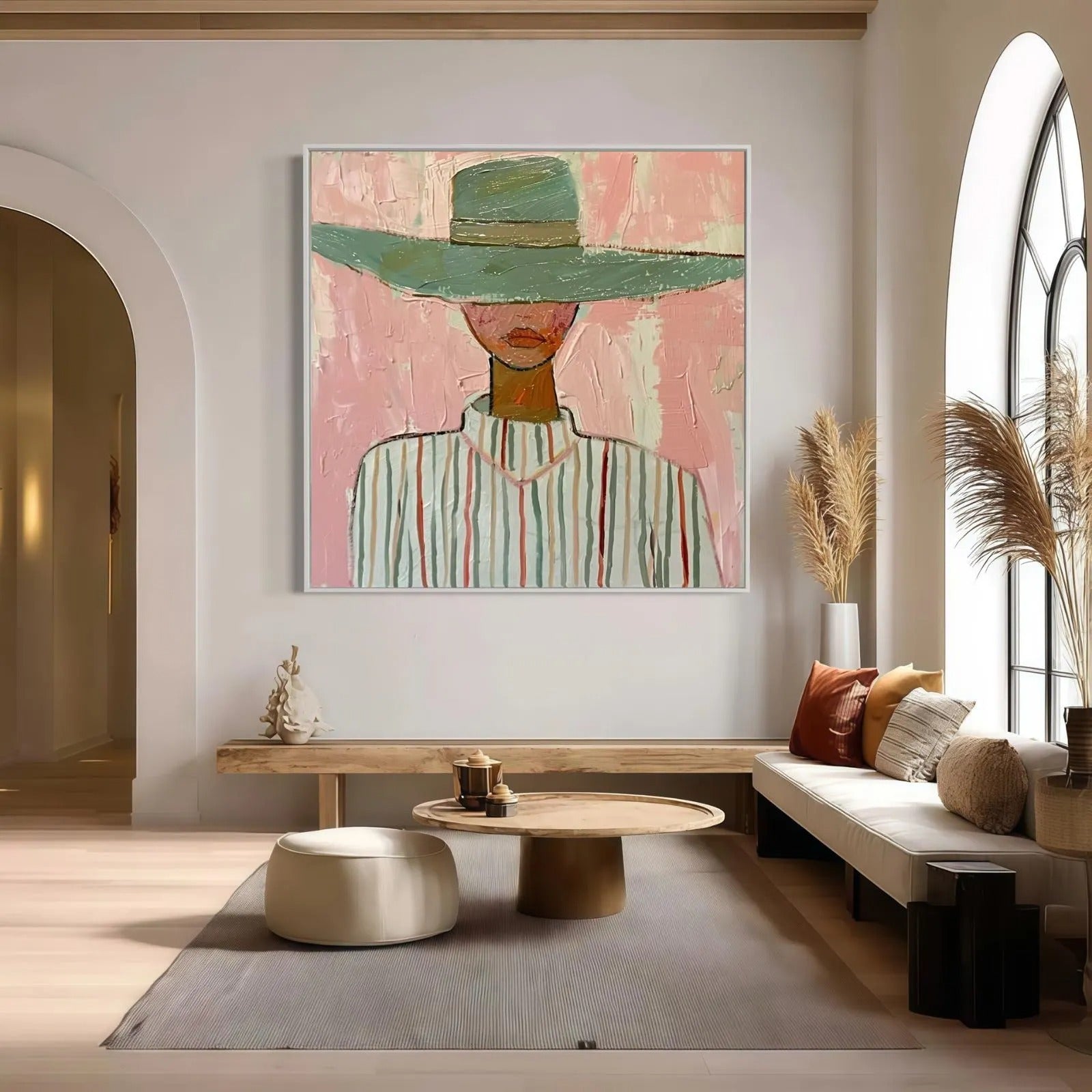 A Soft Sophistication - Large Textured Painting