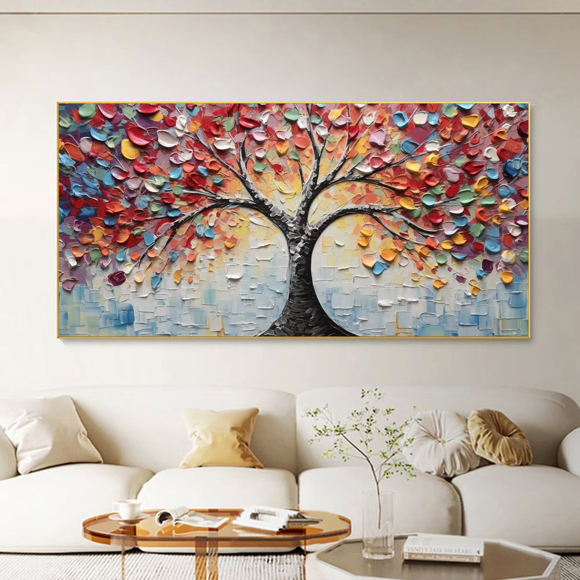 Color Grit - Large Textured Painting