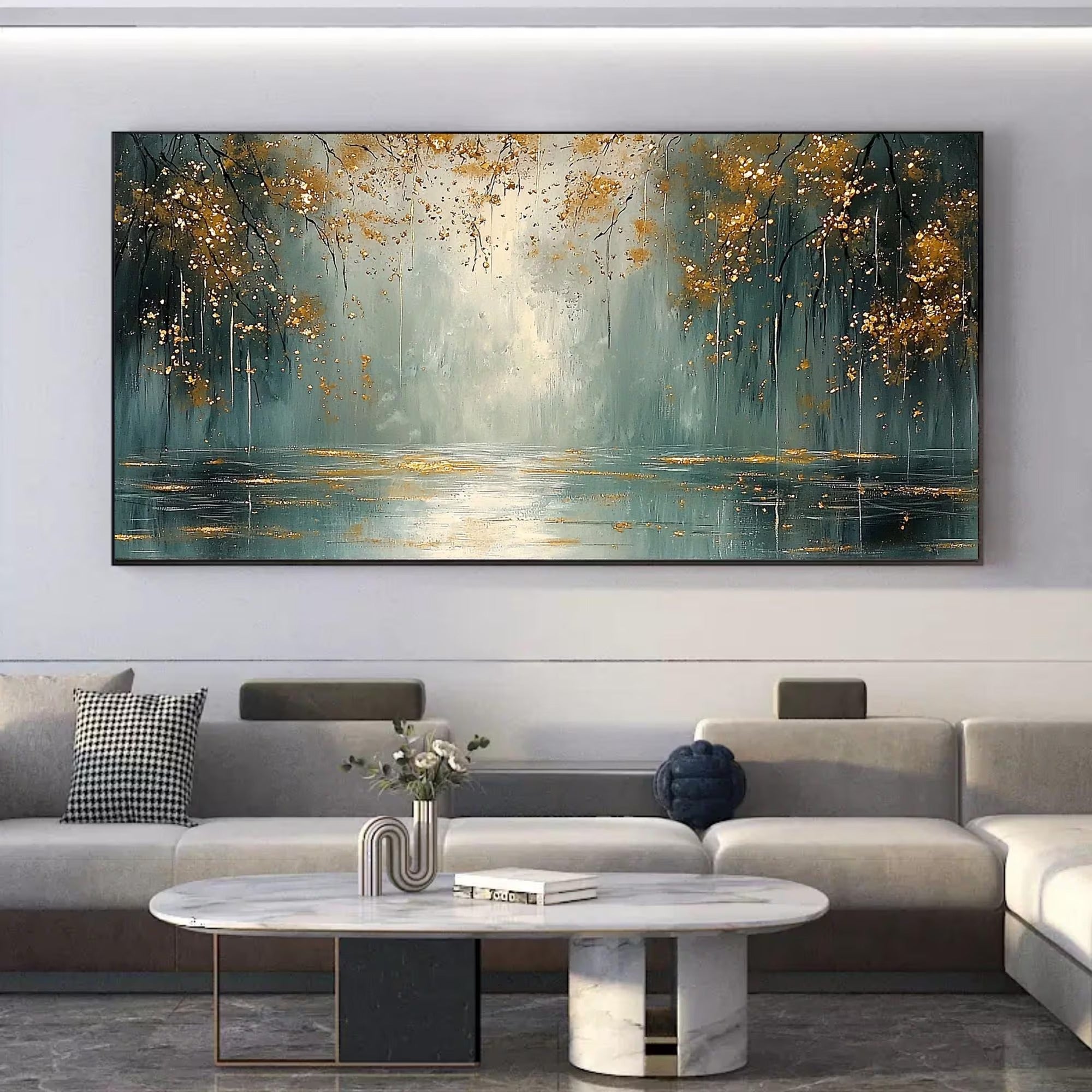 Pull - Large Textured Painting
