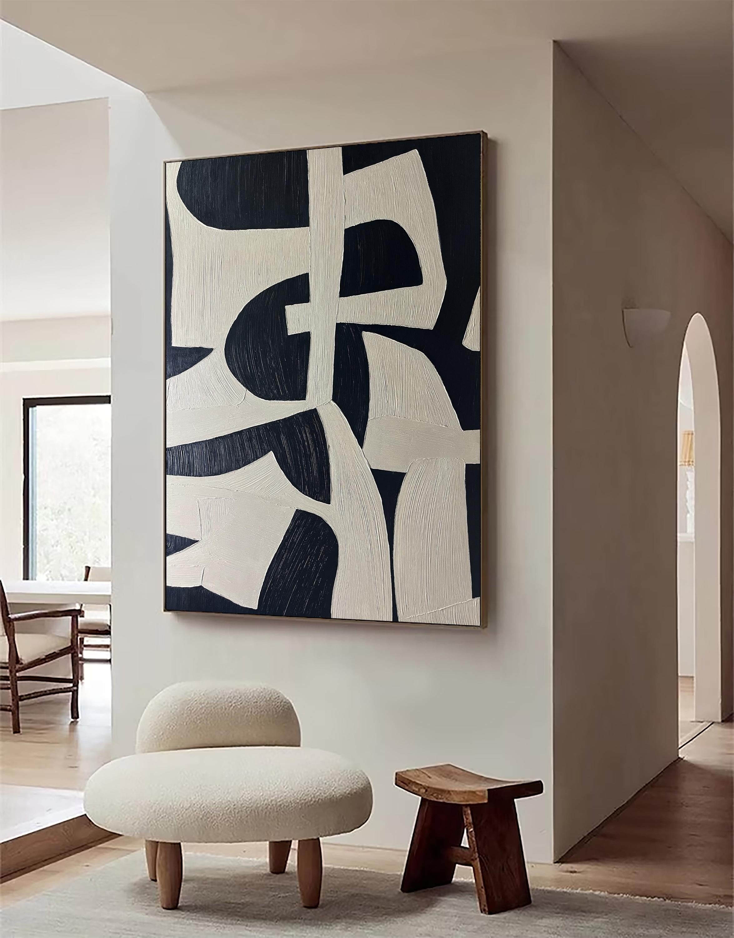 Cozy Corner - Large Abstract Textured Painting
