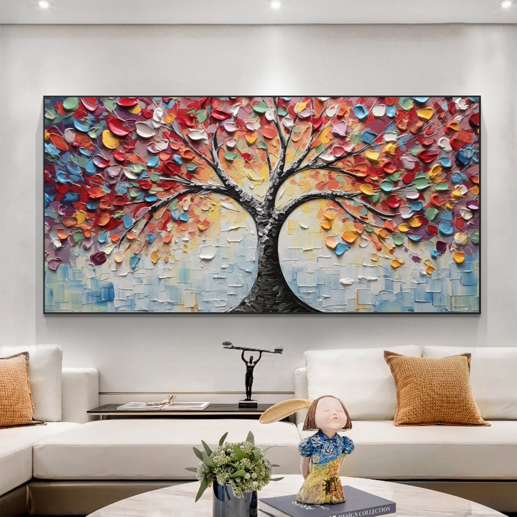 Color Grit - Large Textured Painting
