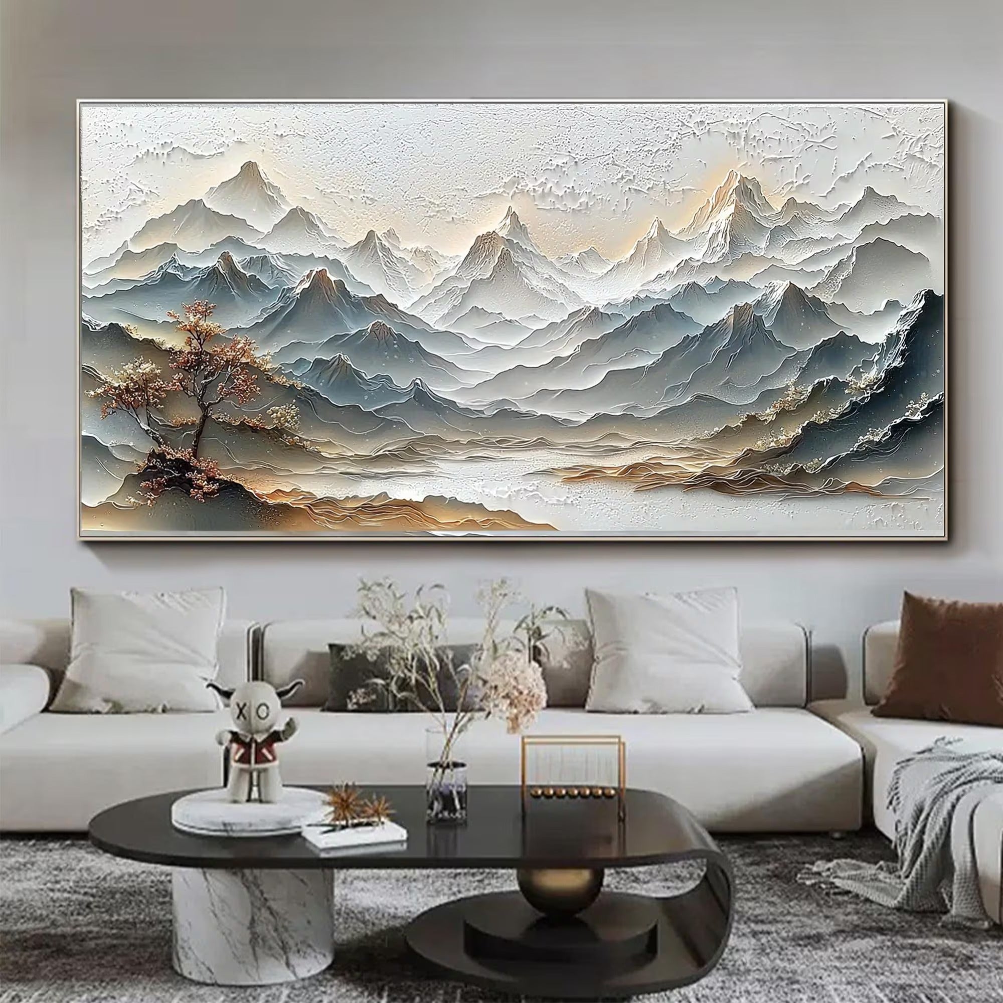 Tranquil - Large Textured Painting