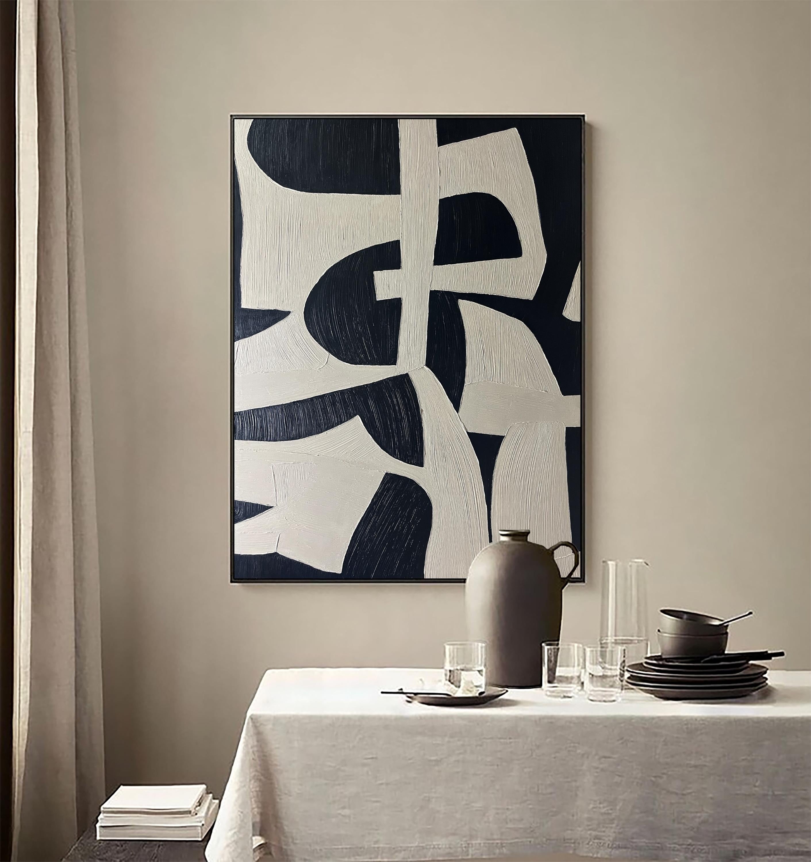 Cozy Corner - Large Abstract Textured Painting