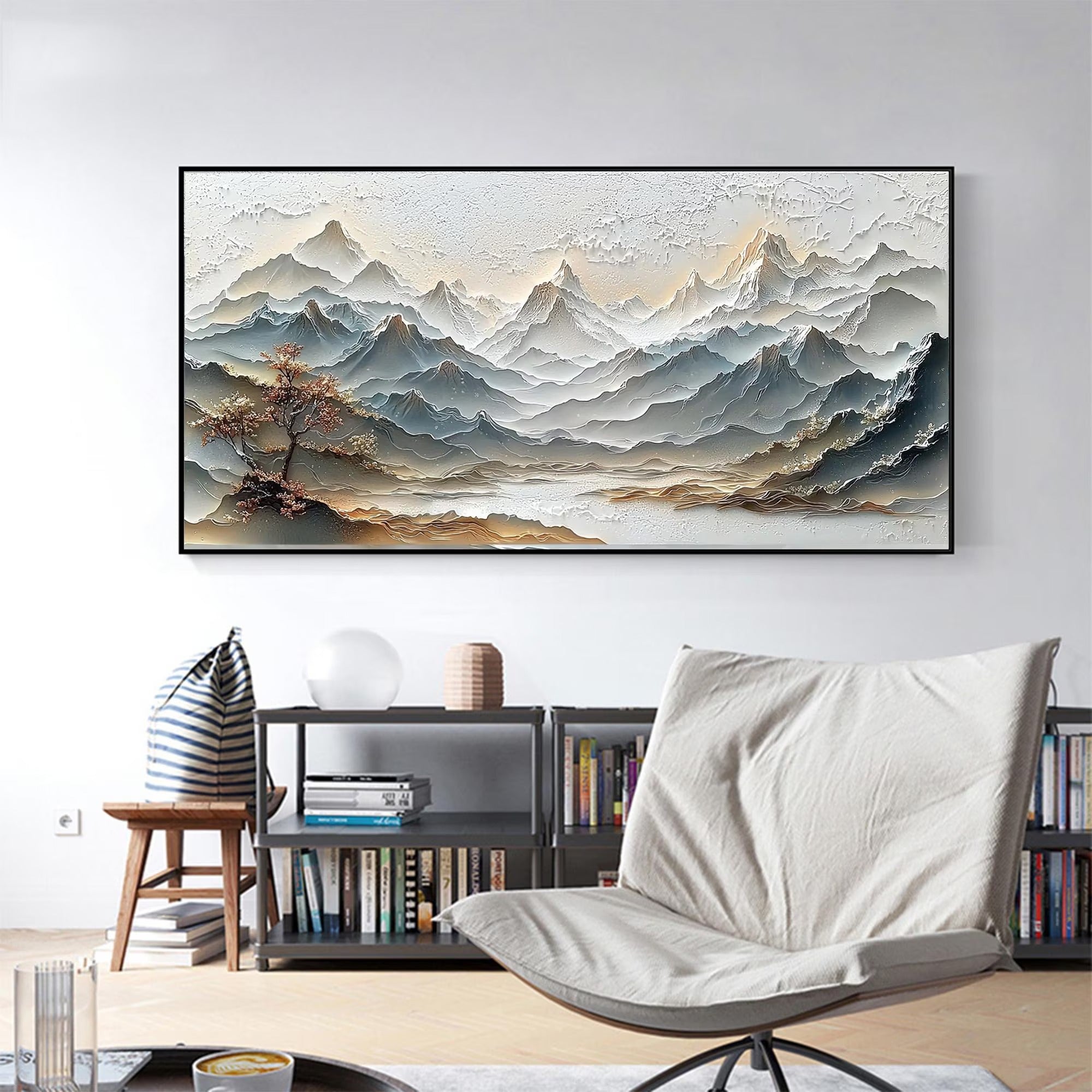 Tranquil - Large Textured Painting