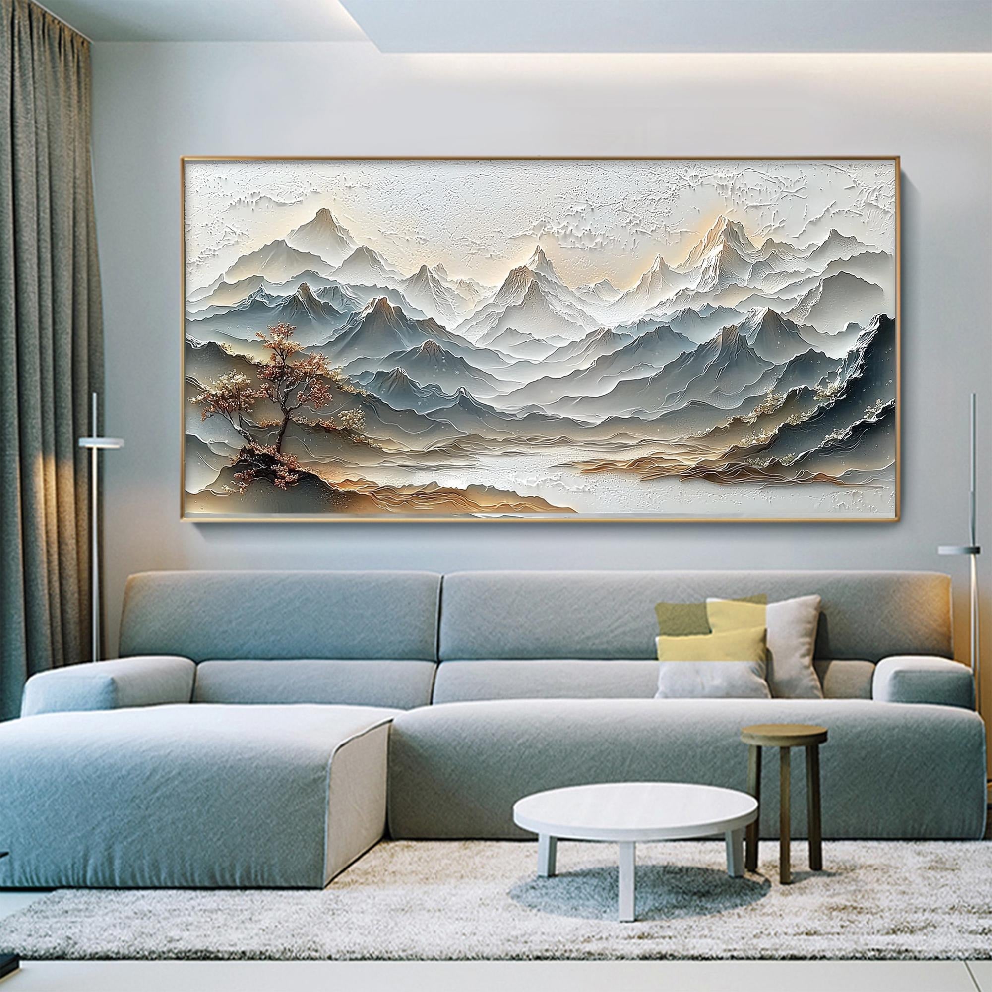 Tranquil - Large Textured Painting