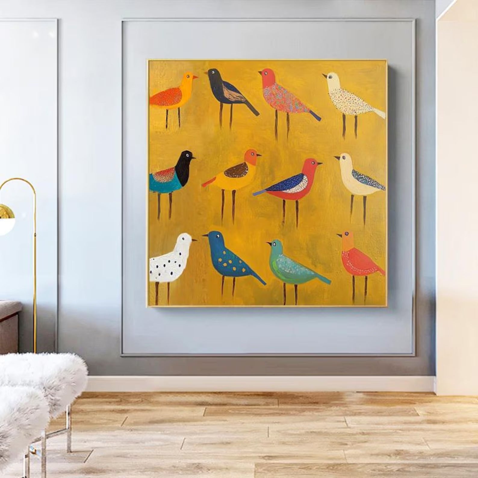 The Rhythm of Many - Large Textured Painting