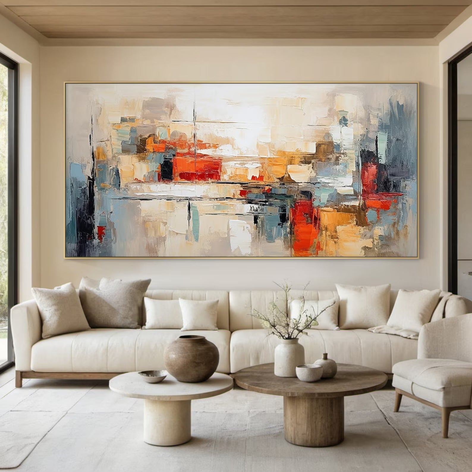 Colorful Abstract Art - Large Abstract Textured Painting