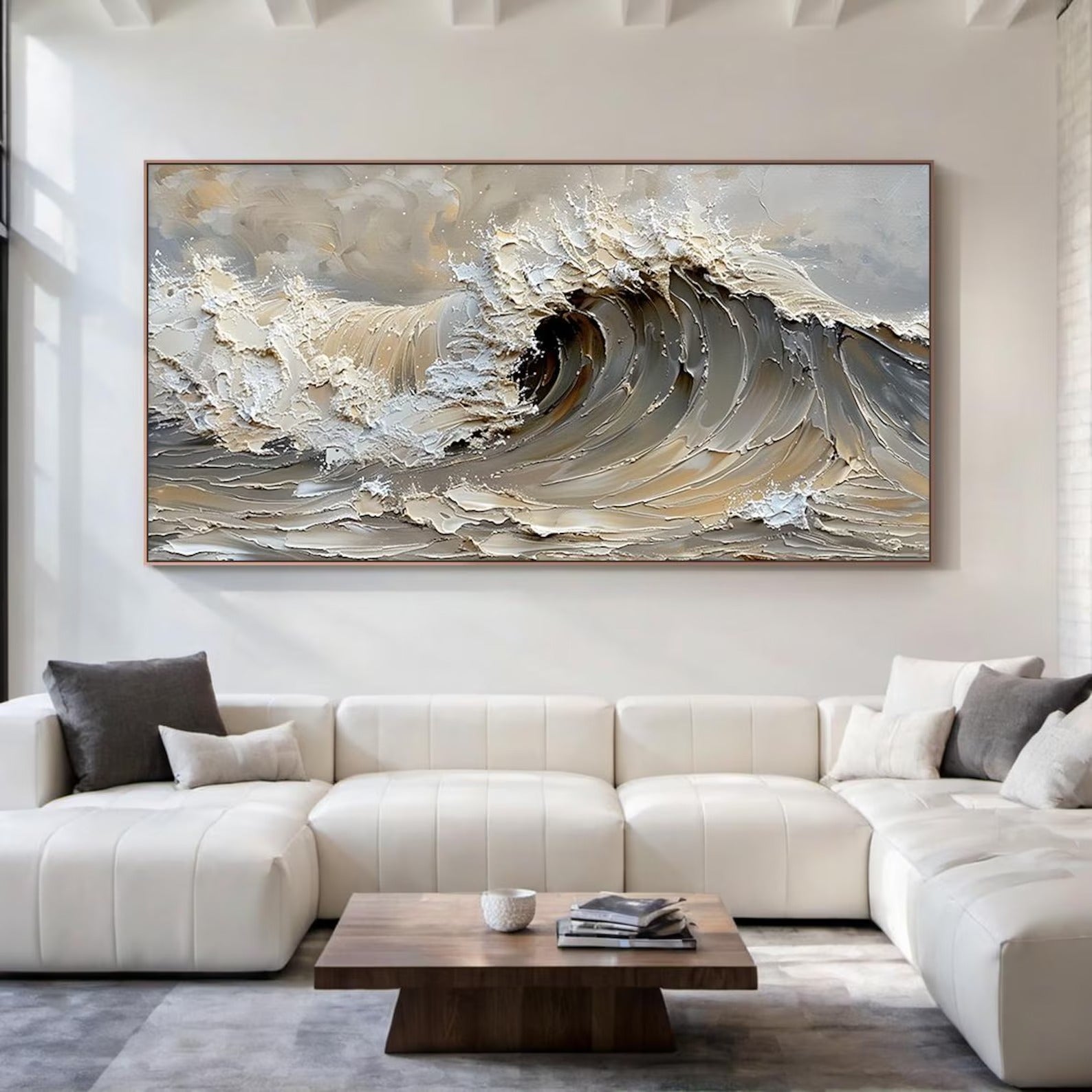 Crest - Large Textured Painting