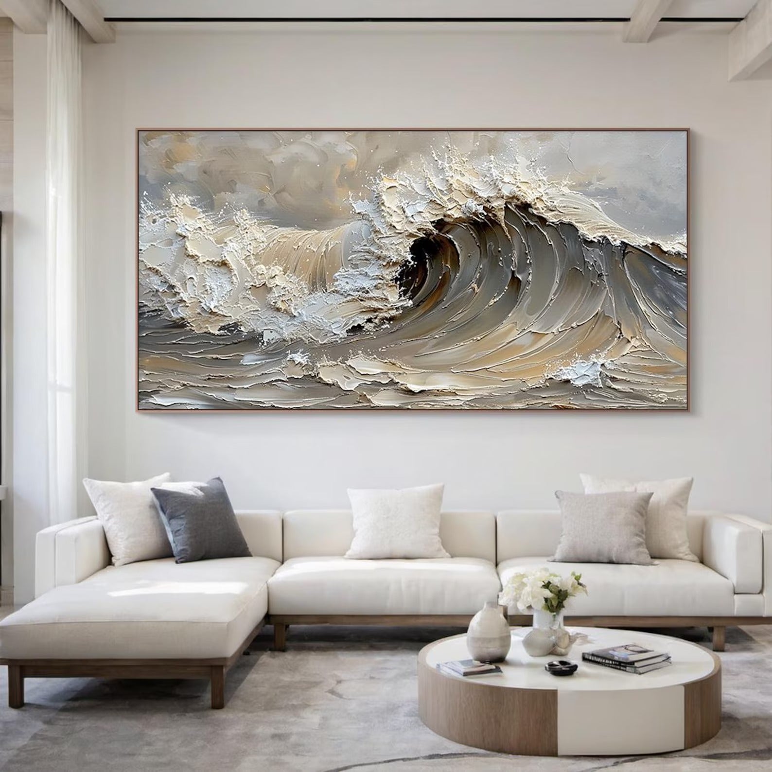 Crest - Large Textured Painting