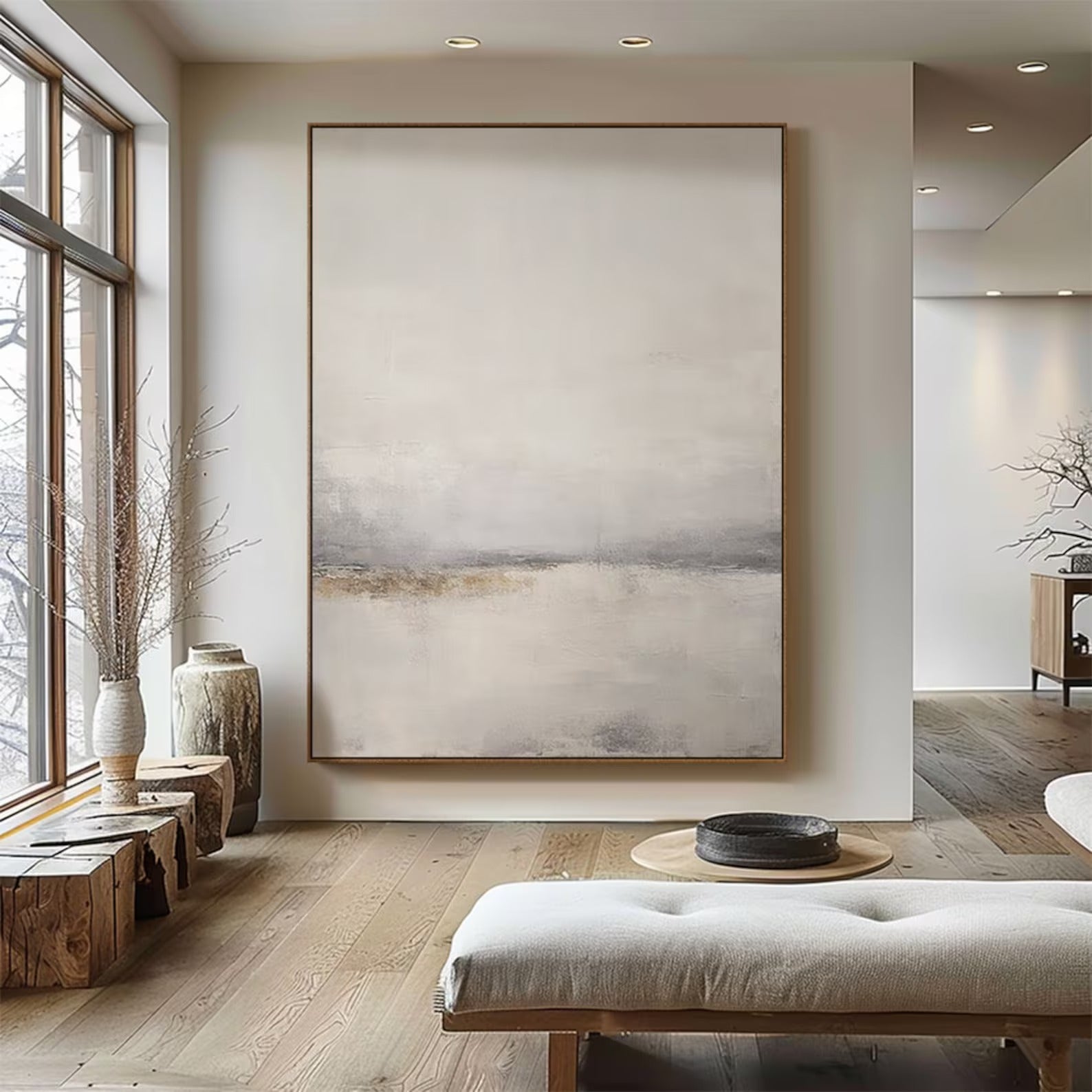 Open Air - Large Abstract Textured Painting