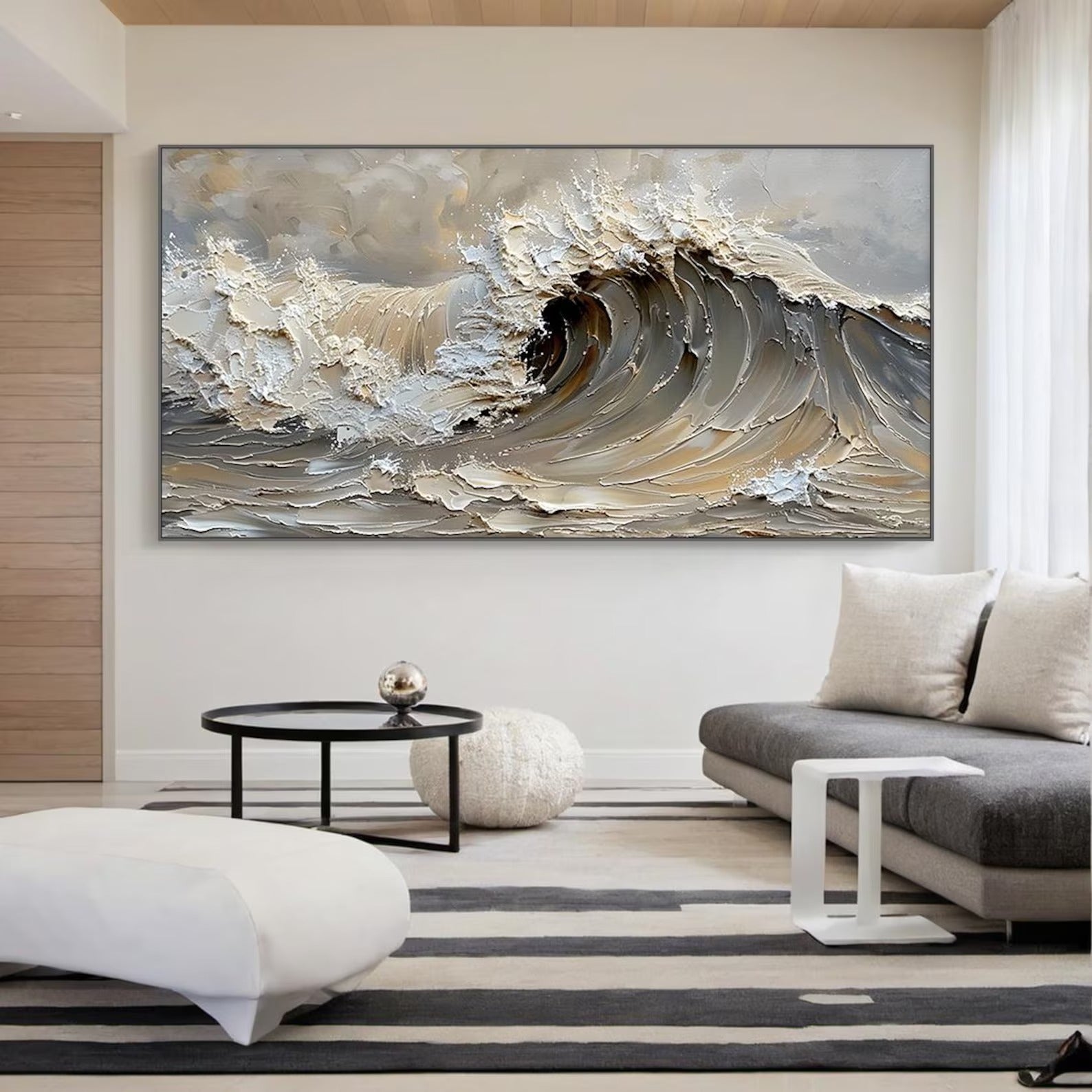 Crest - Large Textured Painting
