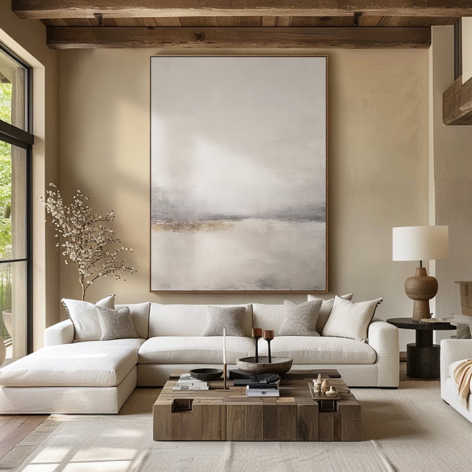 Open Air - Large Abstract Textured Painting