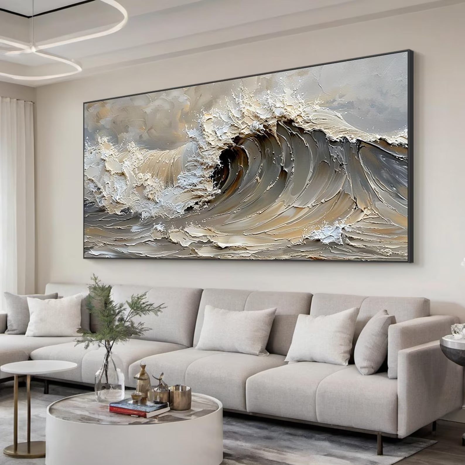 Crest - Large Textured Painting