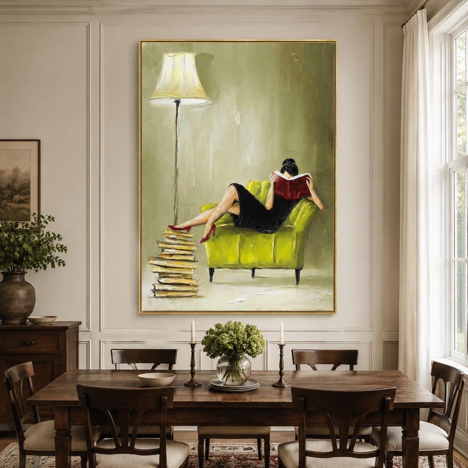 Vintage Reading Wall Art | Quiet Chapters